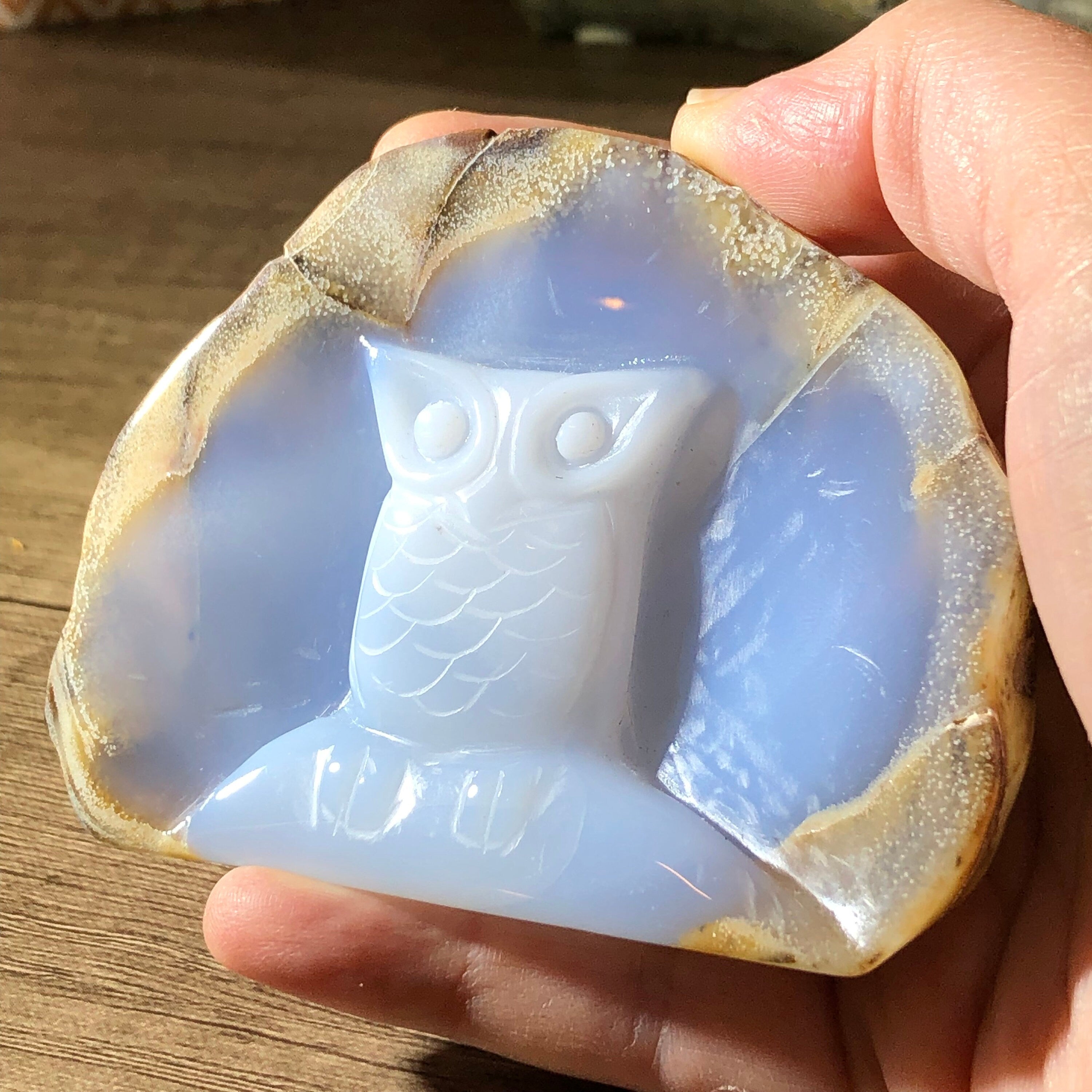 Chalcedony Owl #1