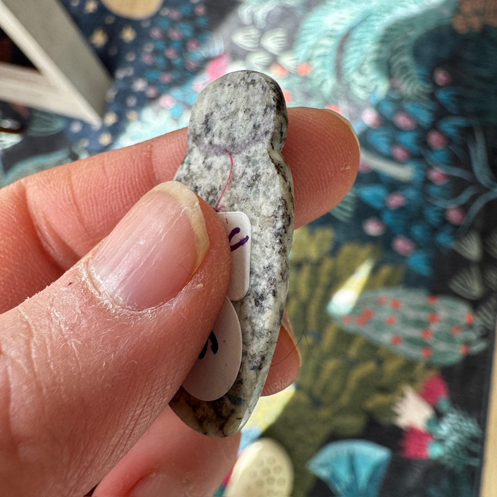 K2 Azurite in Granite Goddess Carving from Artifactual