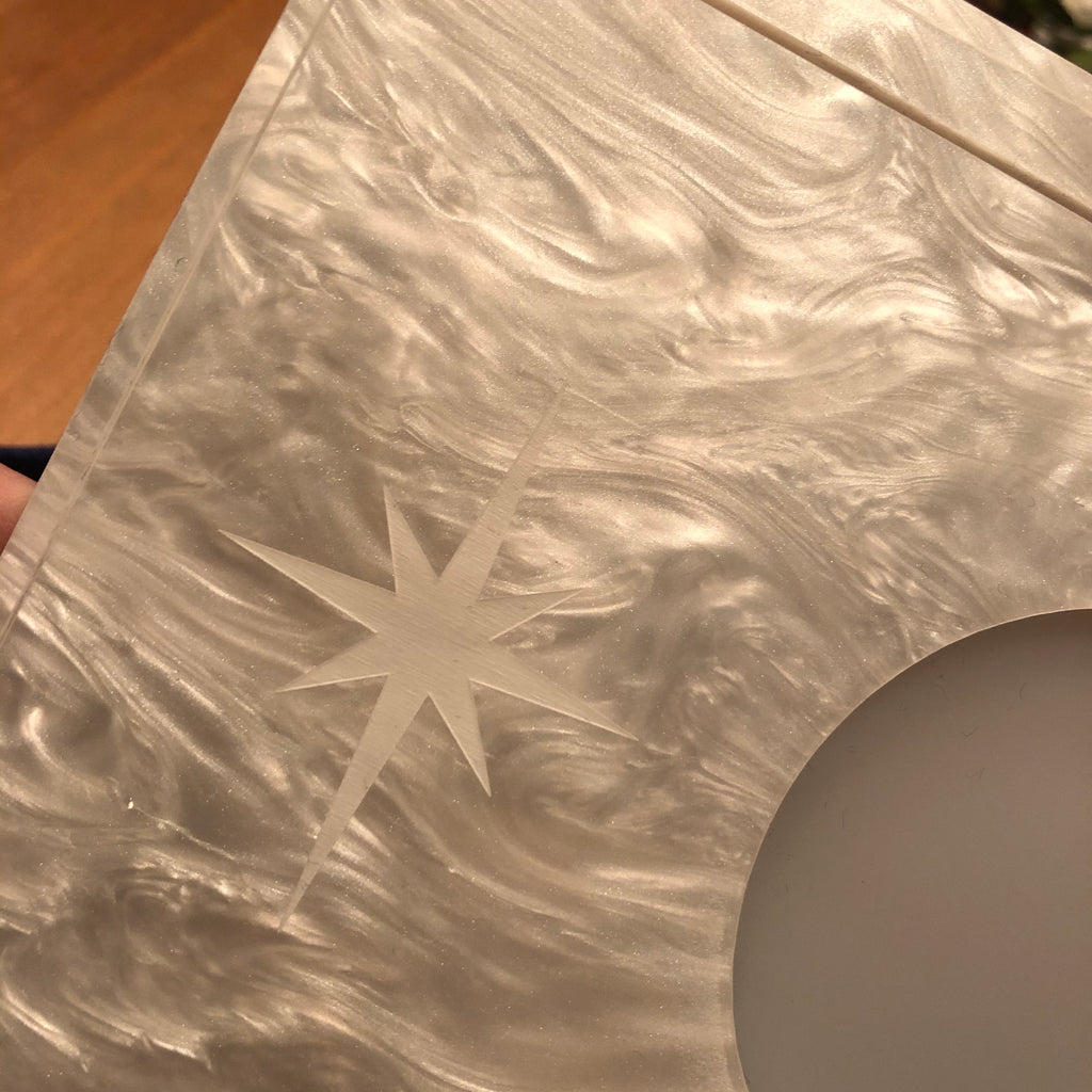 Archangel SpellStation™: Pearl Acrylic Altar with Disks