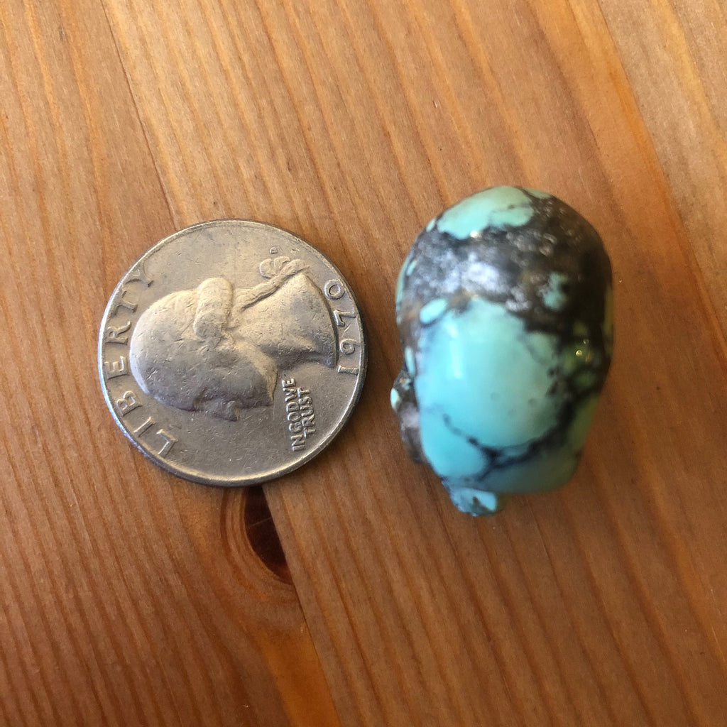 Peacock Variscite Skull