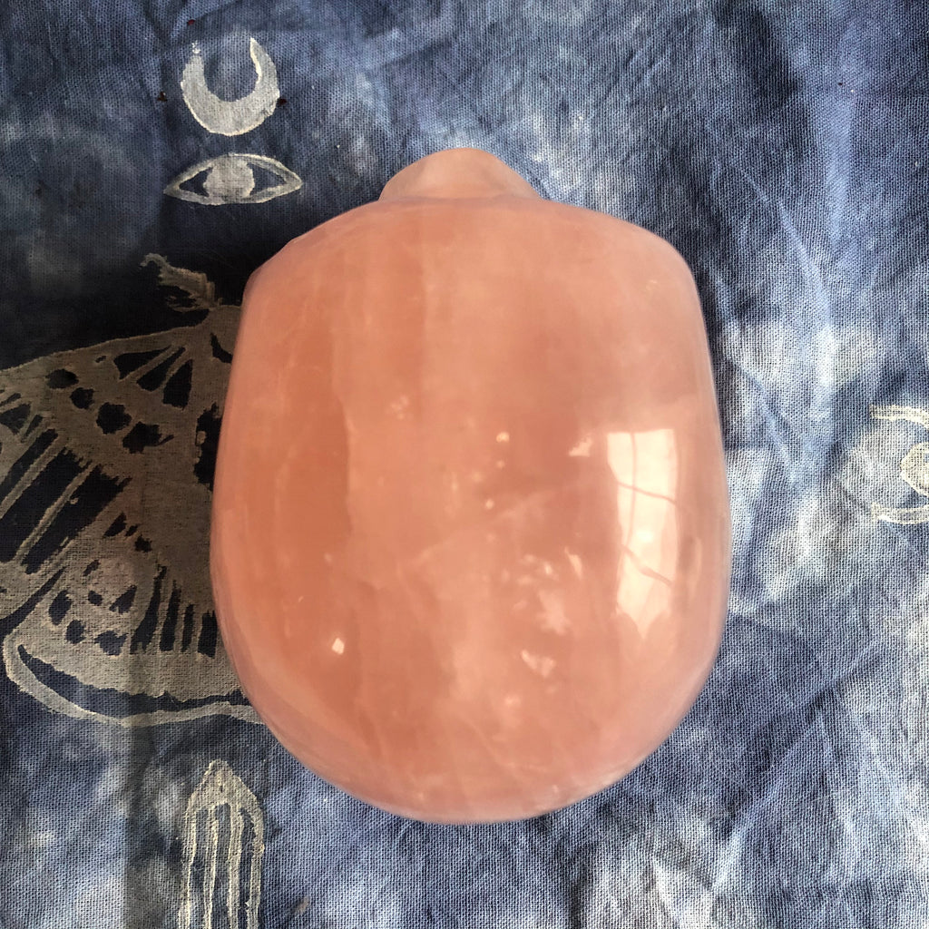 Brazilian Rose Quartz Skull