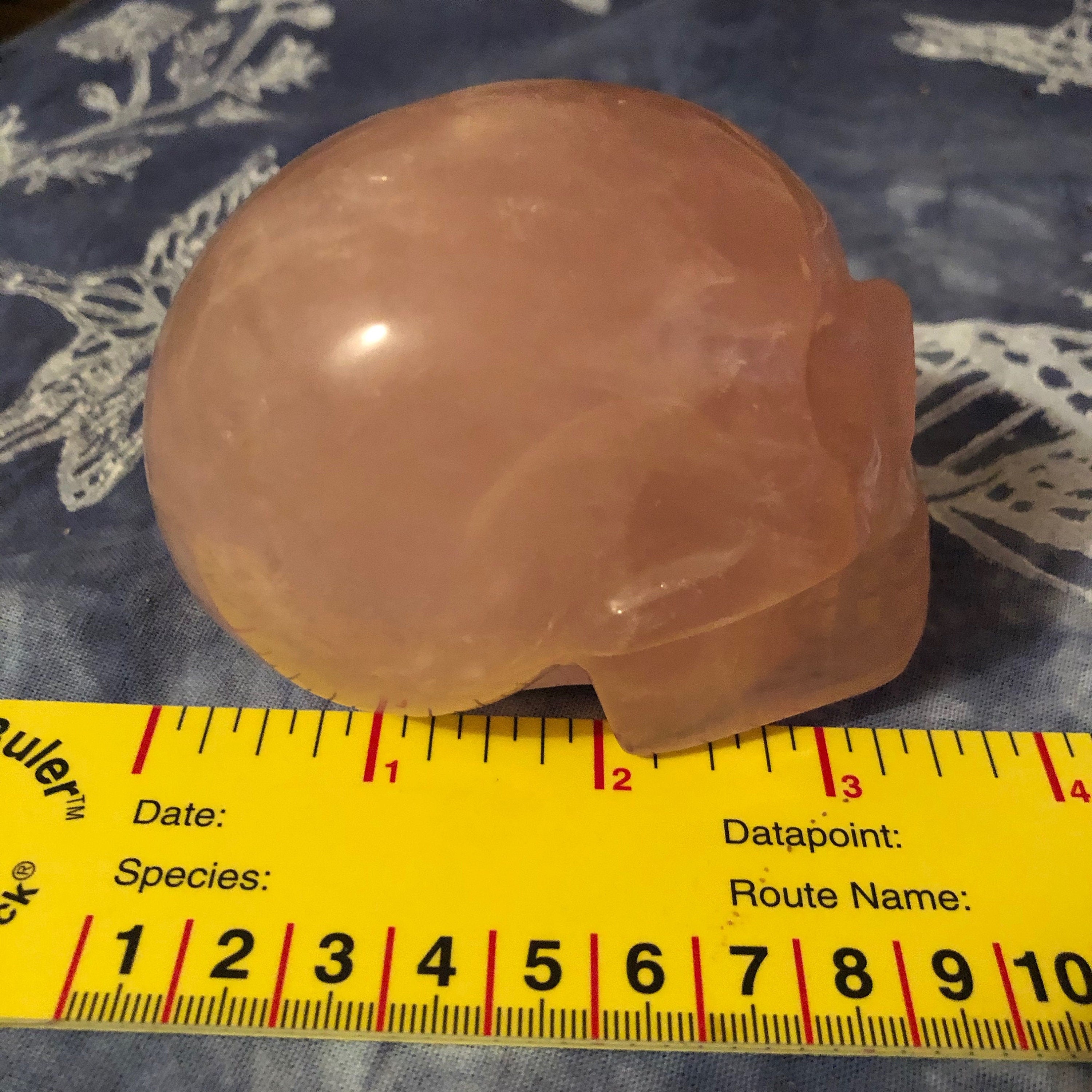 Brazilian Rose Quartz Skull