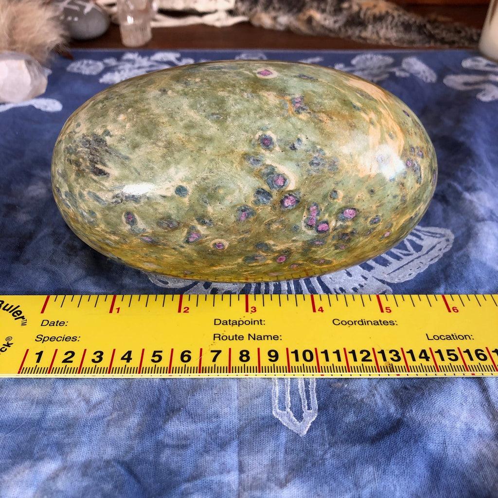 Giant Ruby in Zoiscite Lingam
