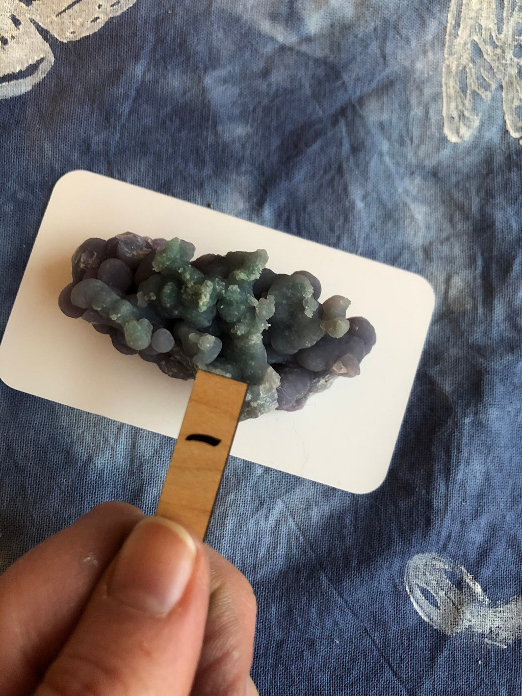 Purple & Green Grape Agate Specimen: Rare Chalcedony