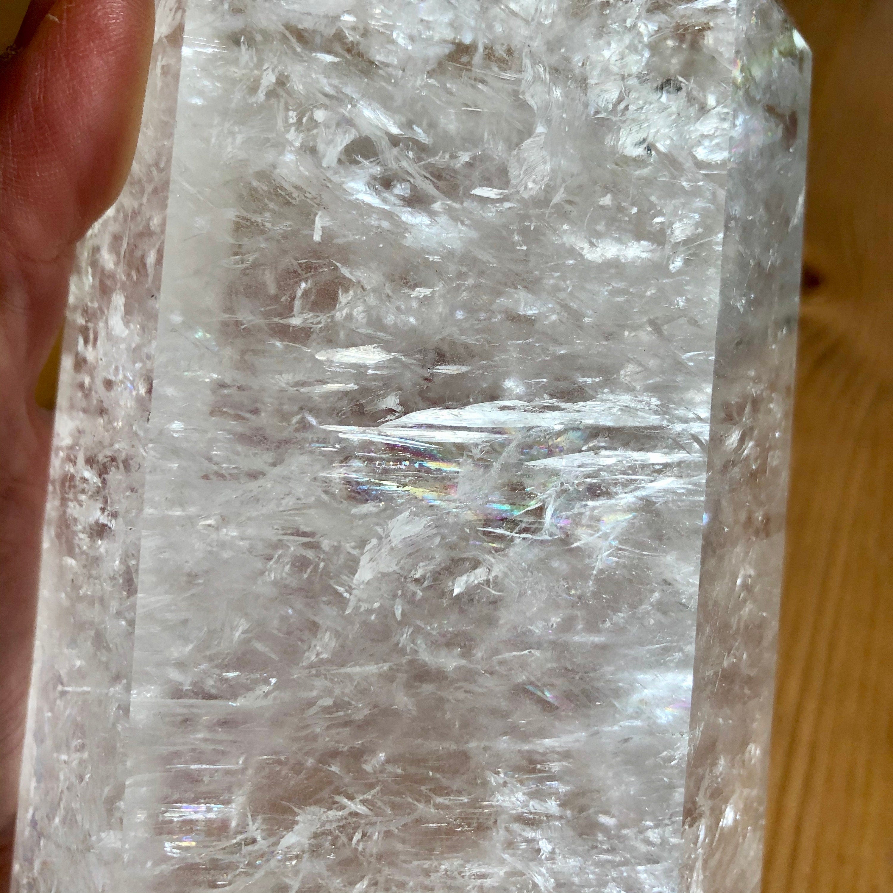 Crackly Quartz Dow Channeling Generator With Rainbows