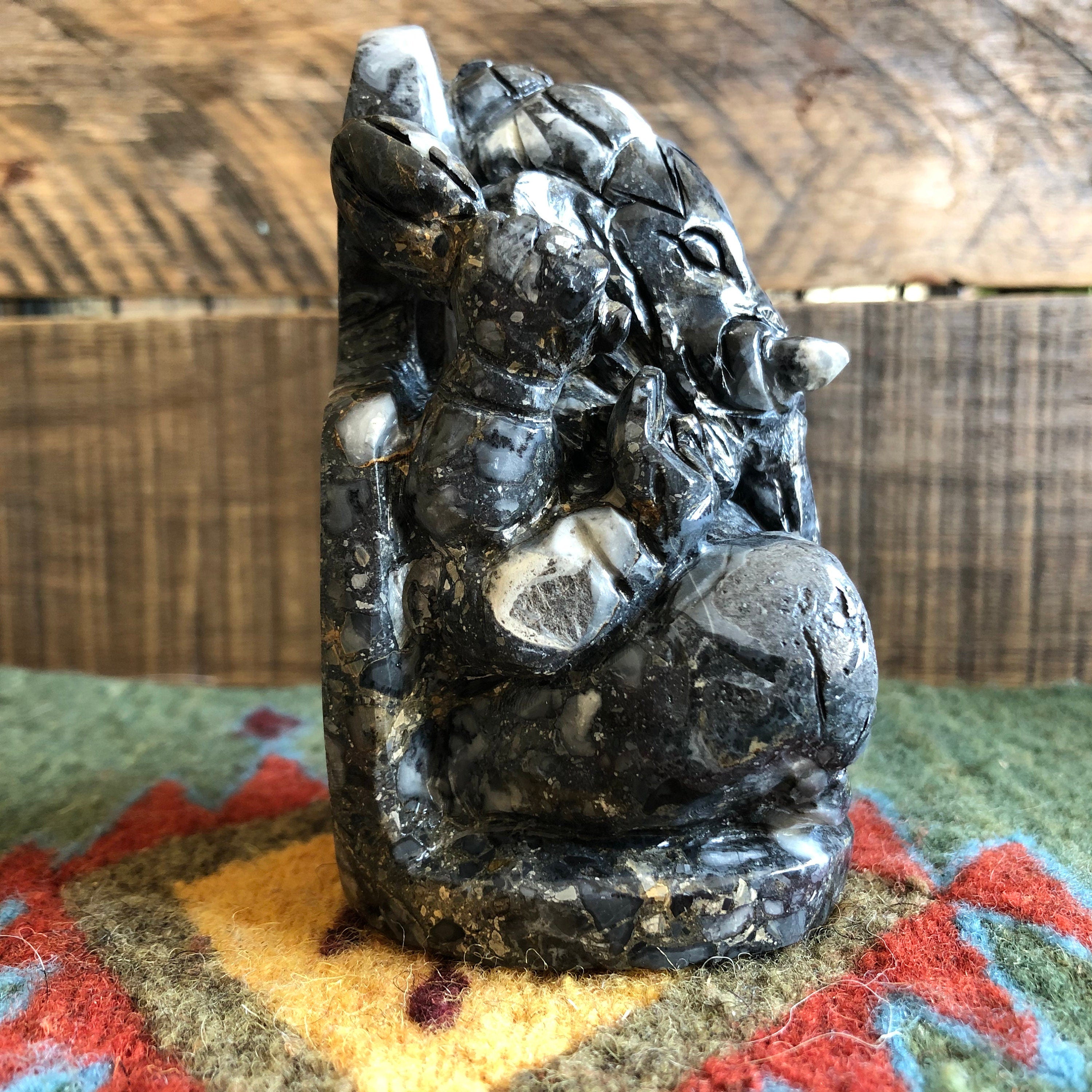 Large Maligano Jasper Ganesh #2