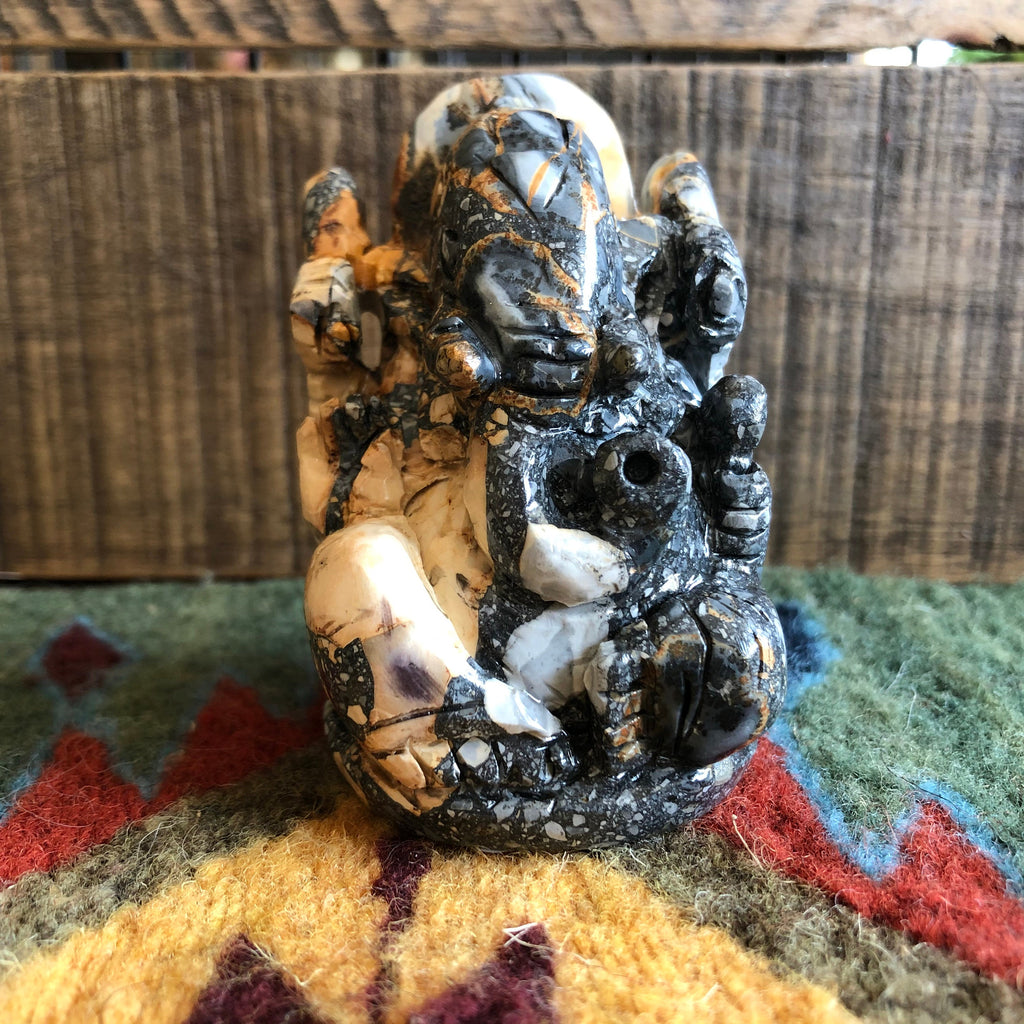 Small Maligano Jasper Ganesh #4