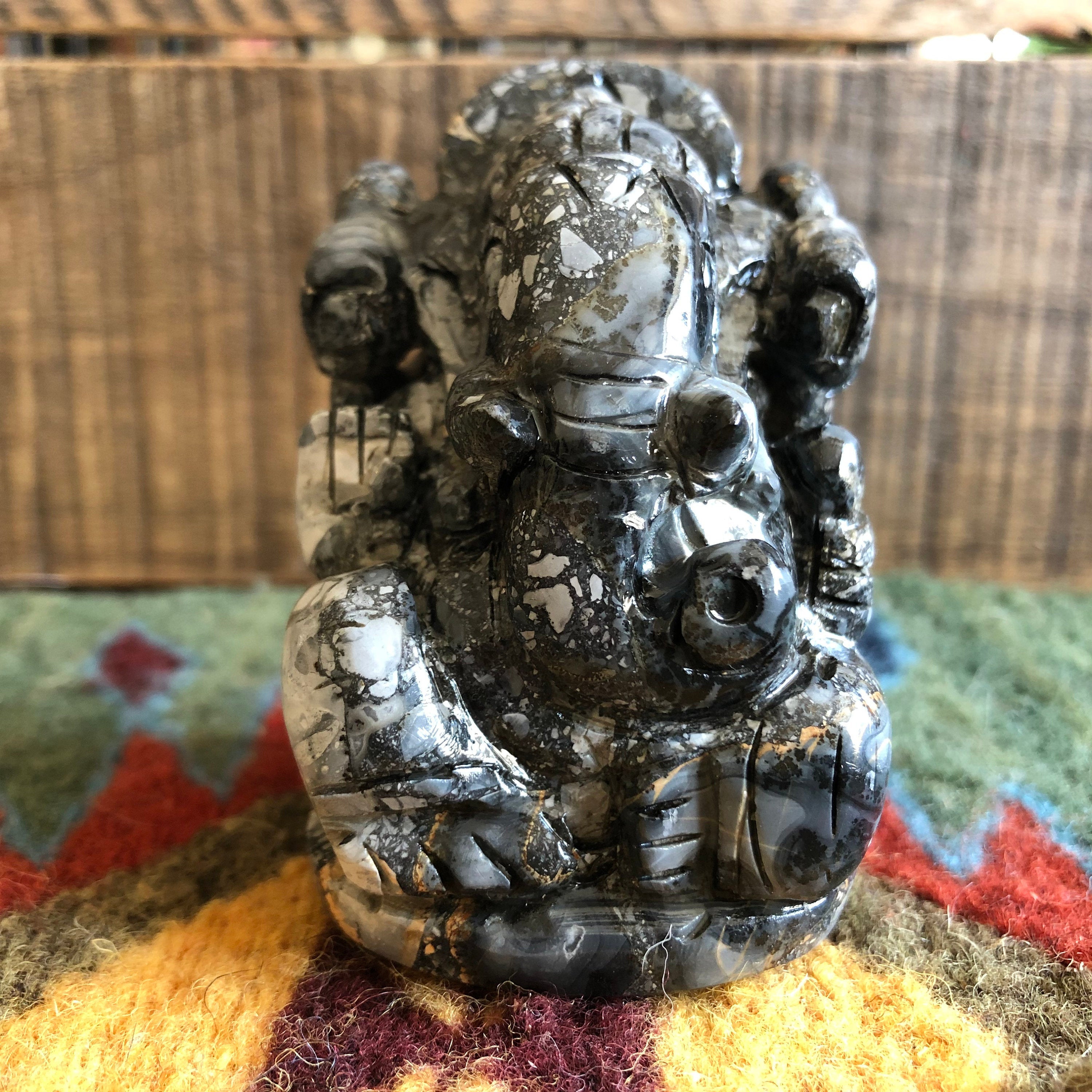 Small Maligano Jasper Ganesh #3