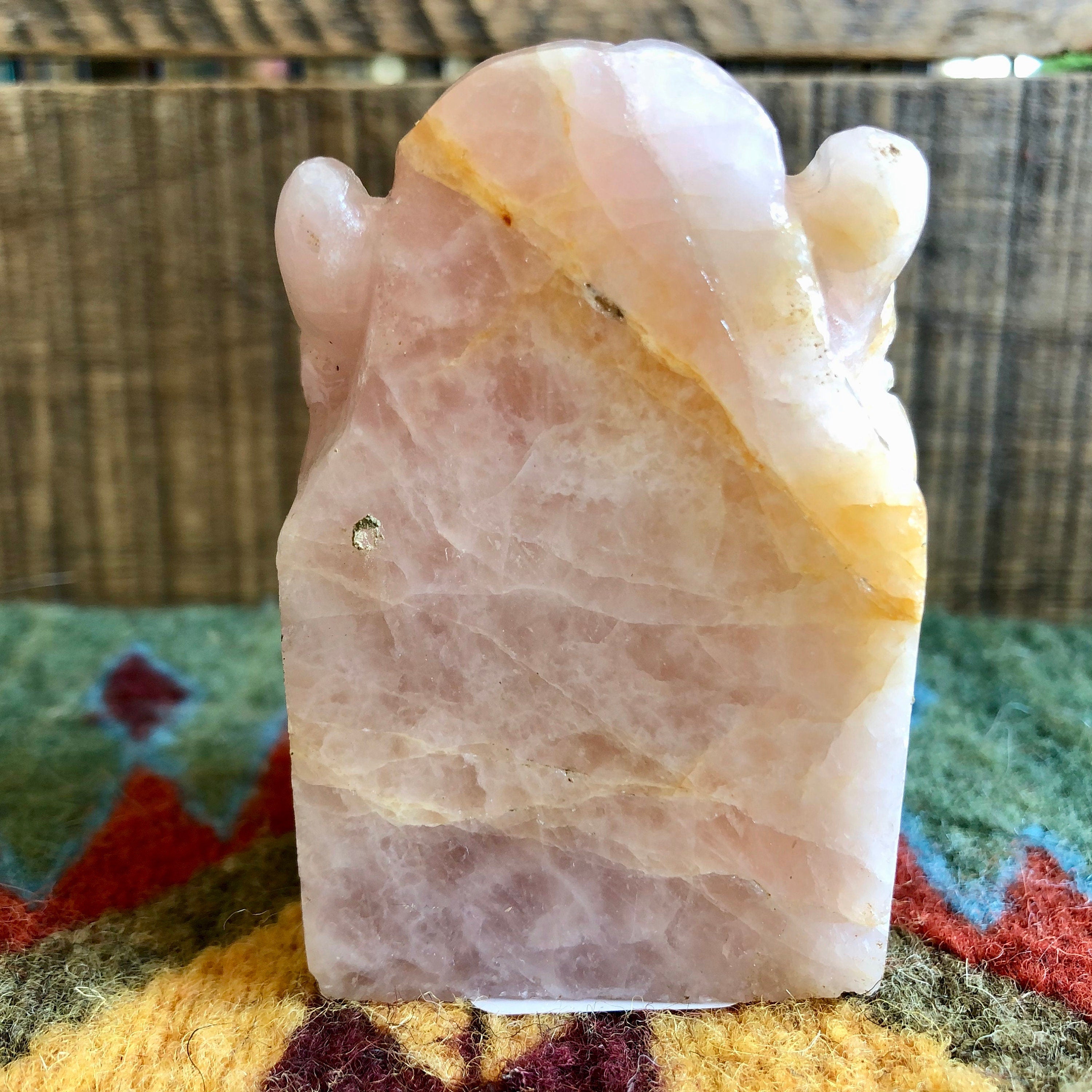 Small Rose Quartz Ganesh #3