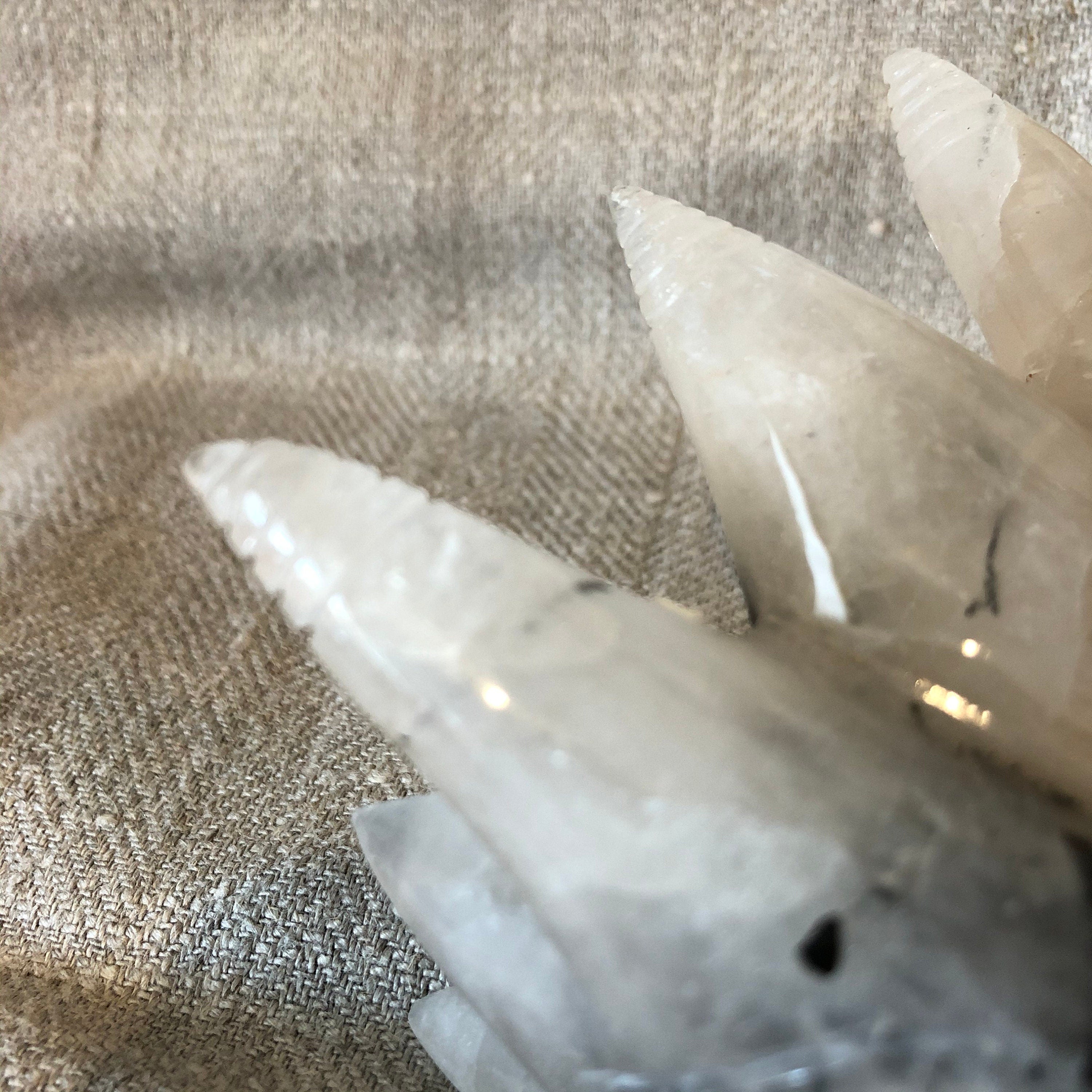 Quartz with Tourmaline Dragon Carving/Skull