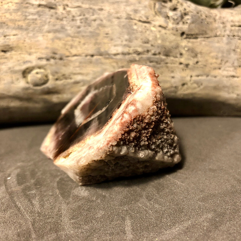 Trapiche Amethyst, Rough Polished