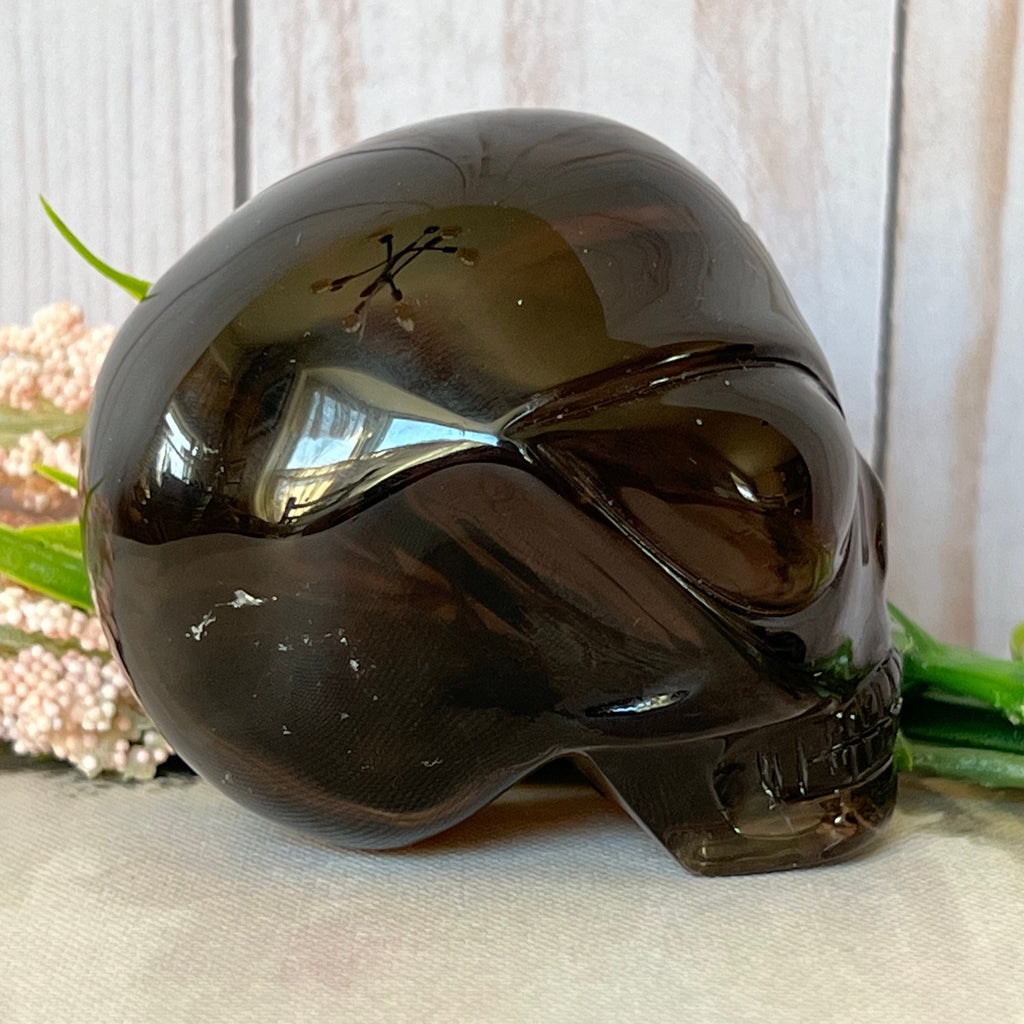 Dark Citrine Crystal Skull: Leandro De Souza Star Child