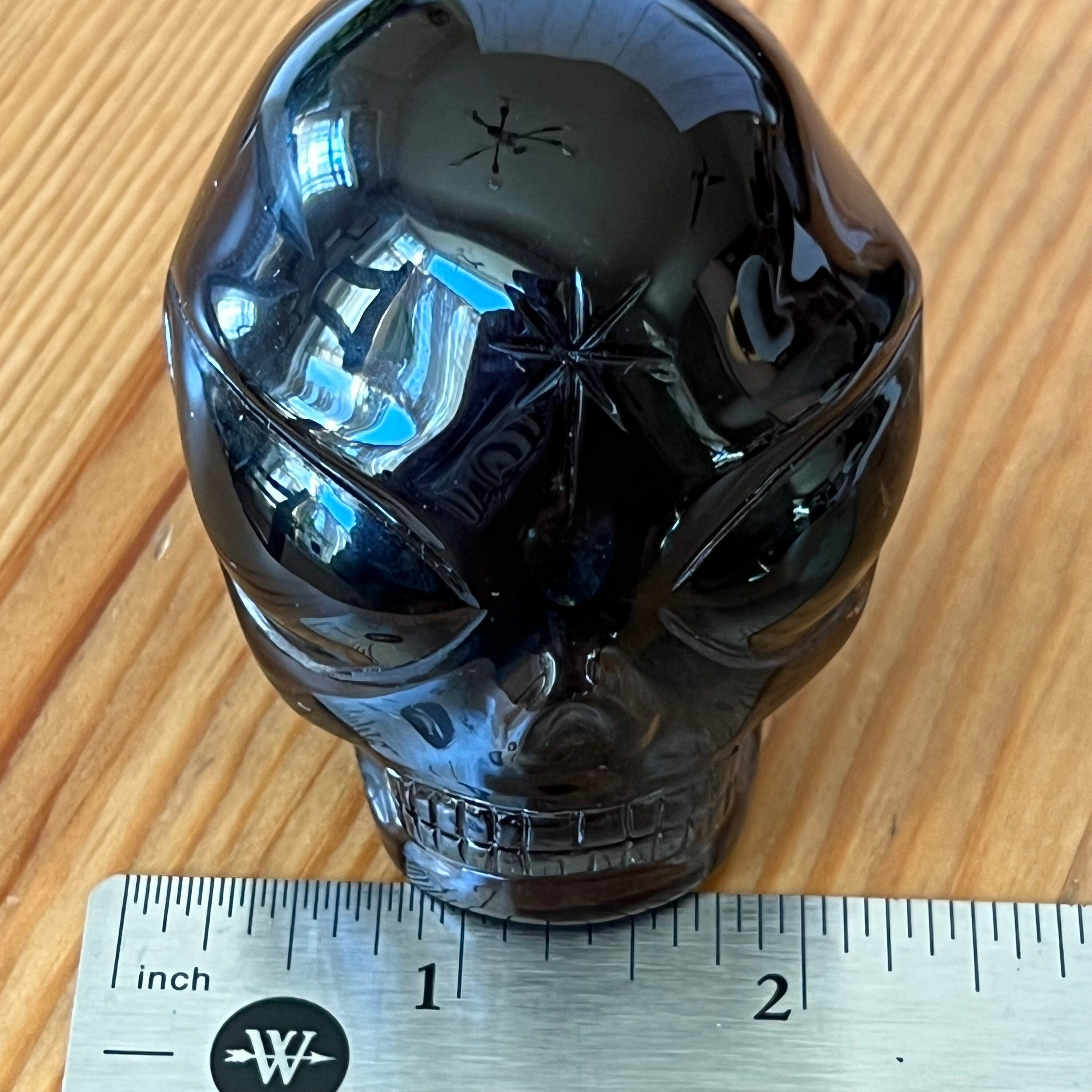 Dark Citrine Crystal Skull: Leandro De Souza Star Child