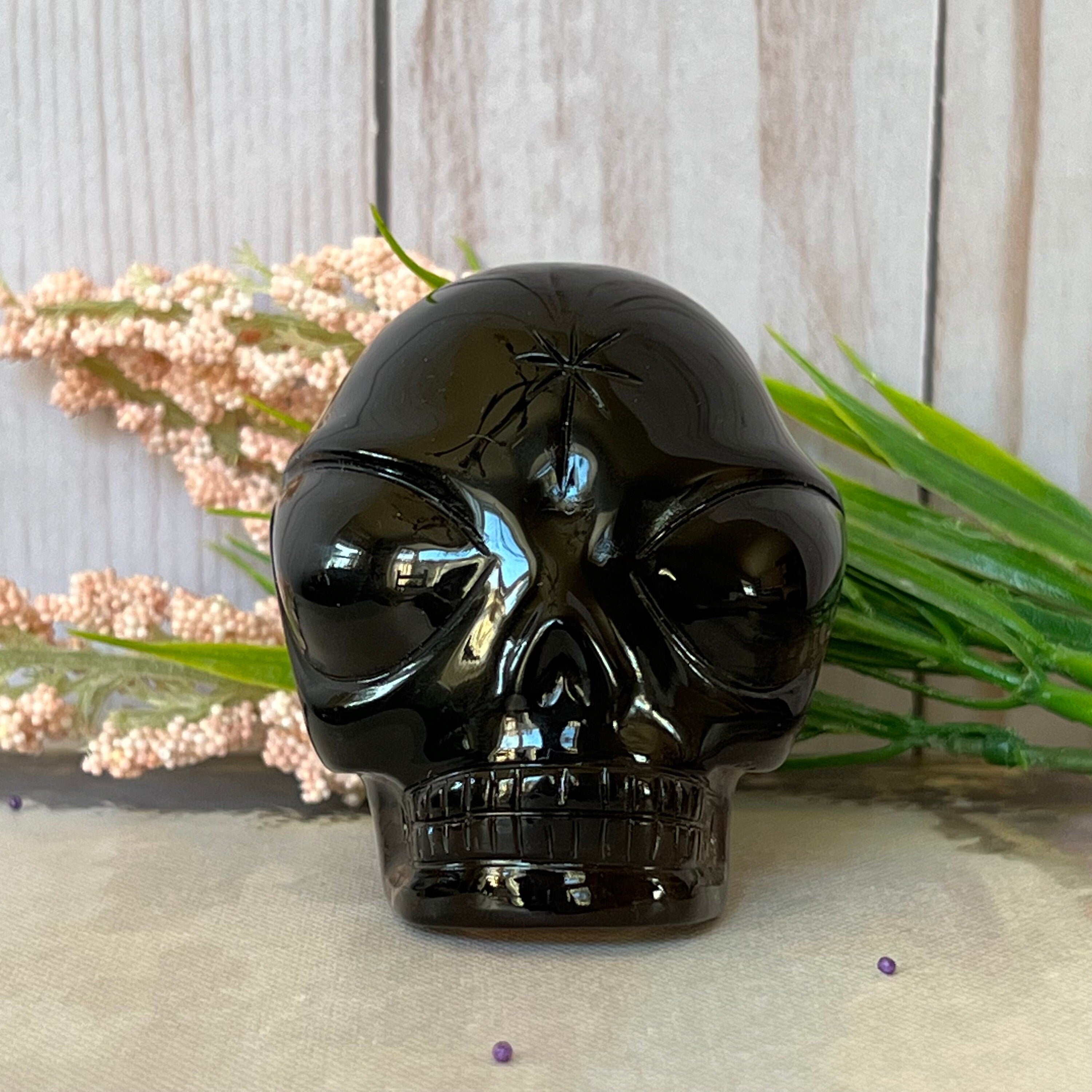 Dark Citrine Crystal Skull: Leandro De Souza Star Child