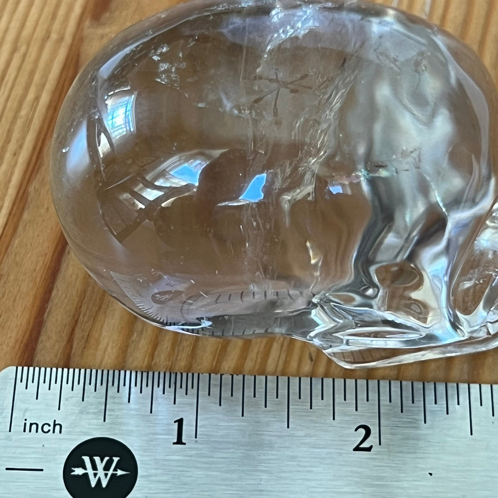 Leandro De Souza Crystal Skull: Adorable Clear Quartz, 2.5"