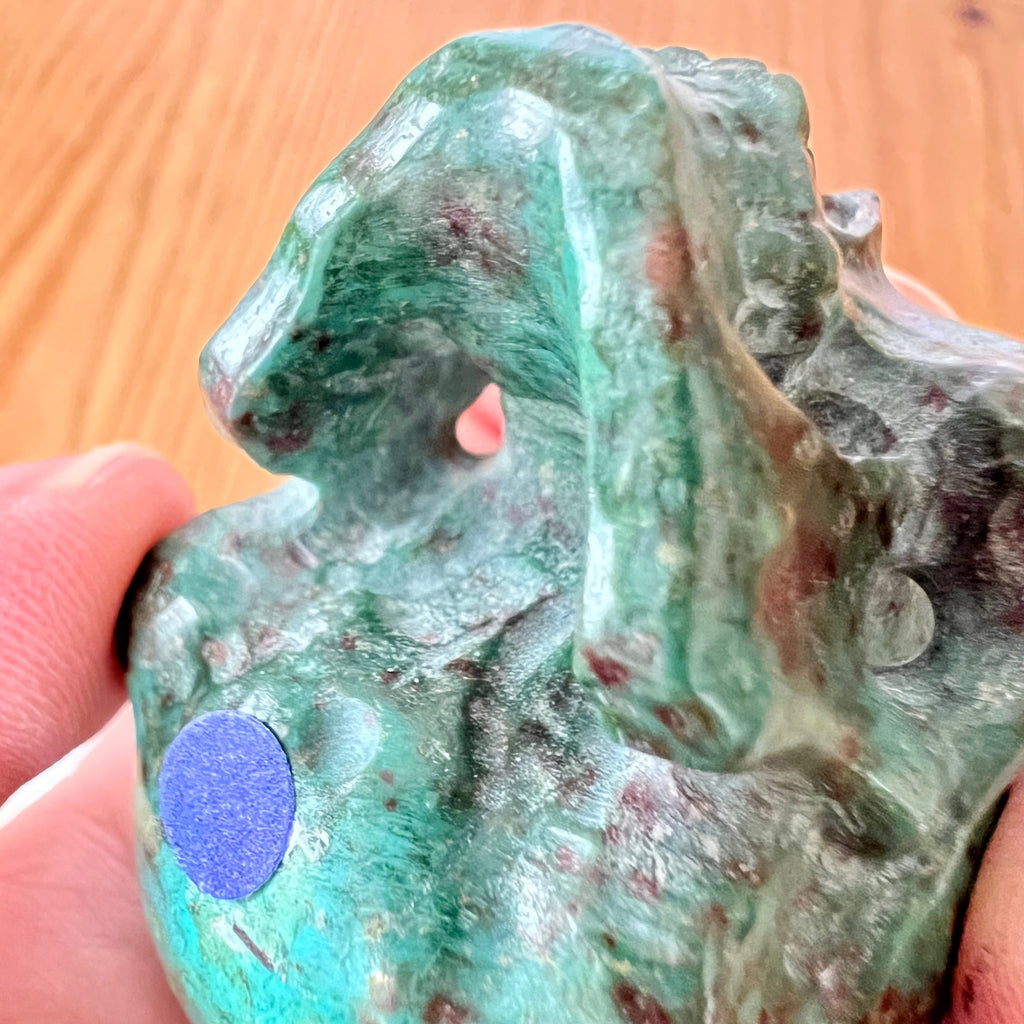Handsome Chrysocolla Skull from Artifactual