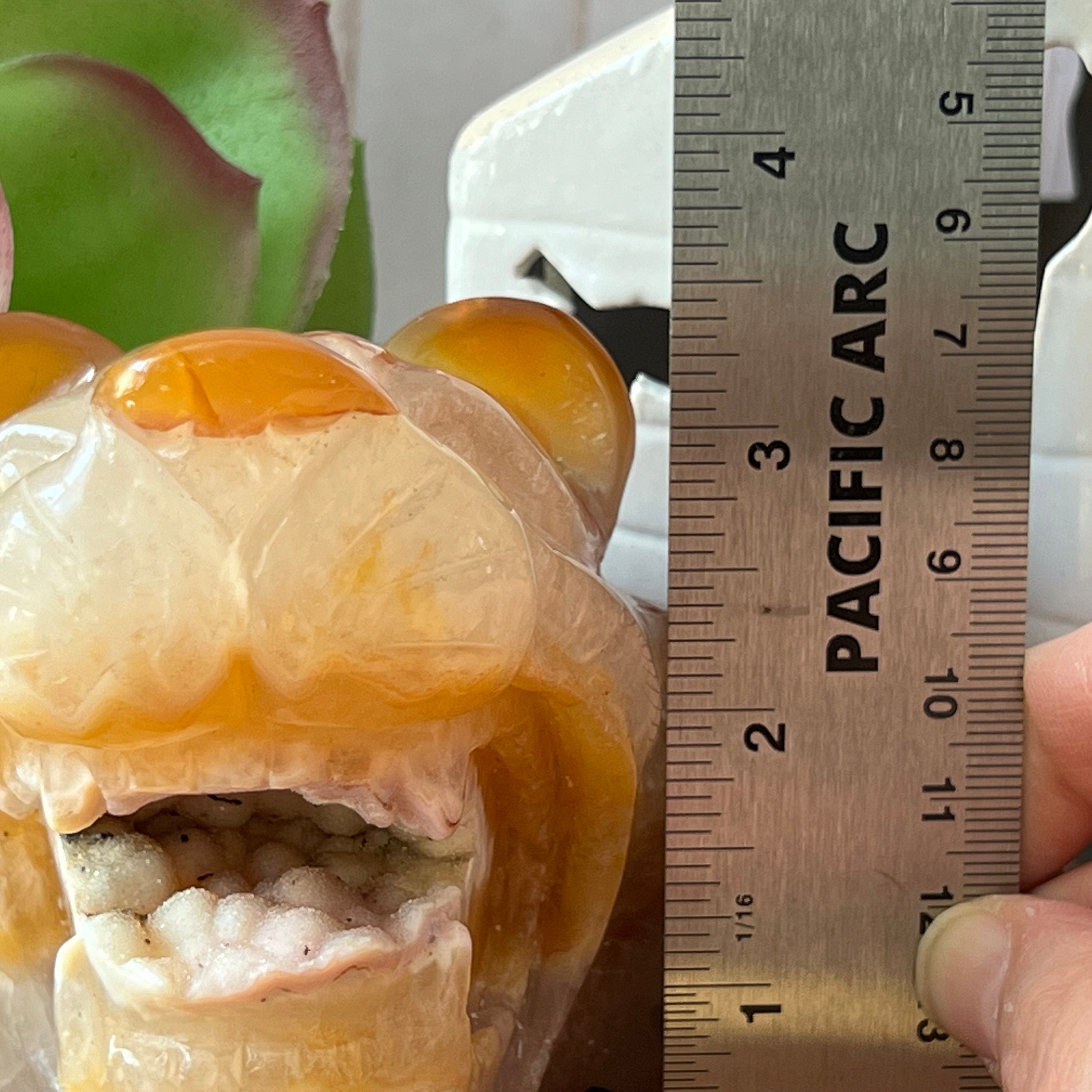 Carnelian Druzy Lion Carving: Sacral Chakra Stone