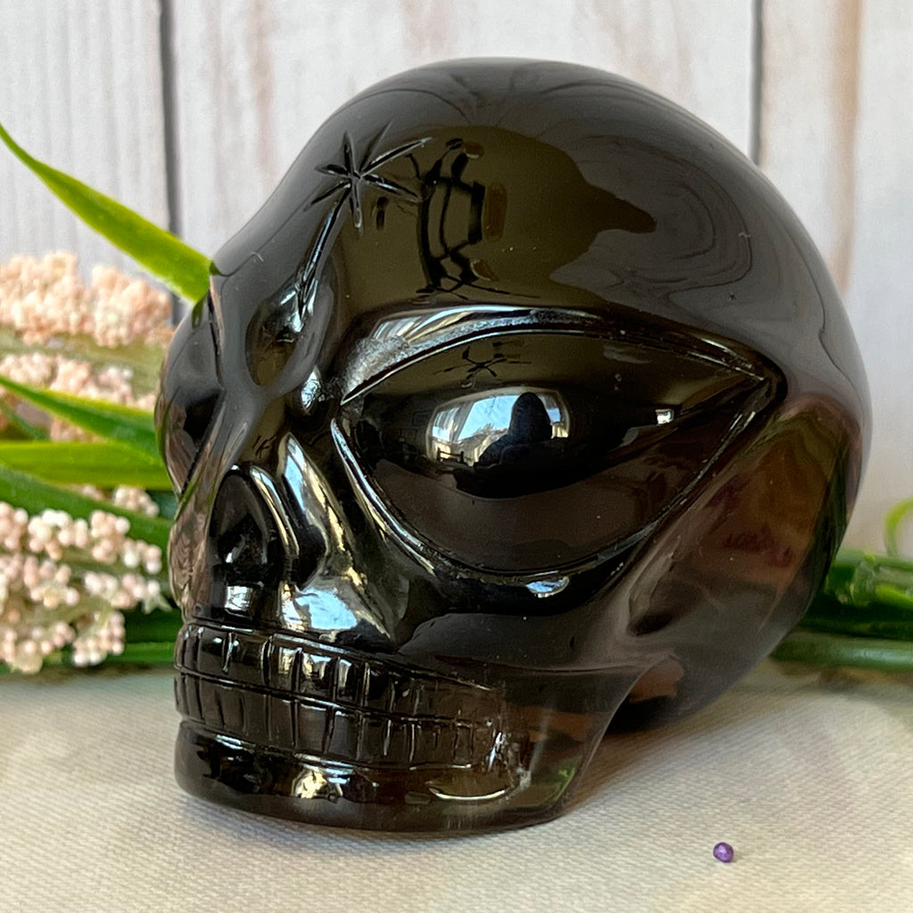 Dark Citrine Crystal Skull: Leandro De Souza Star Child