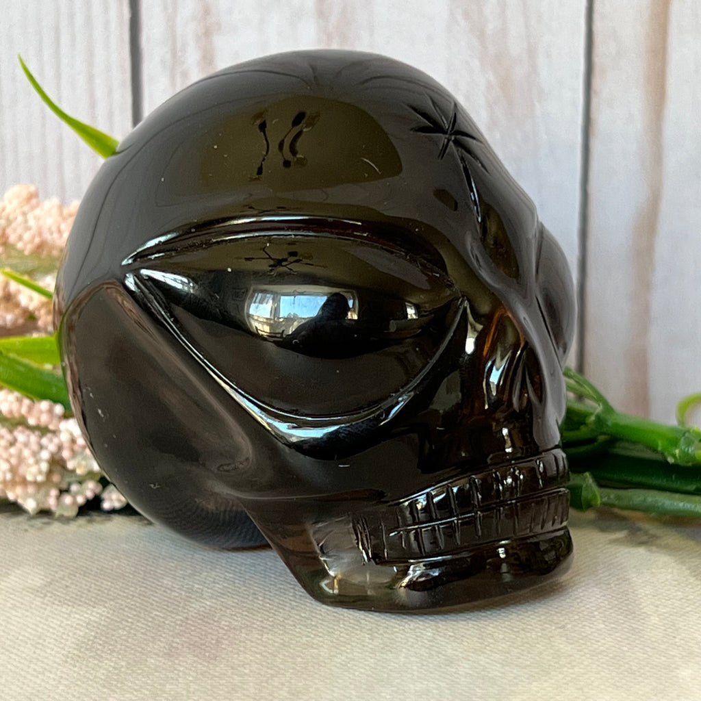 Dark Citrine Crystal Skull: Leandro De Souza Star Child