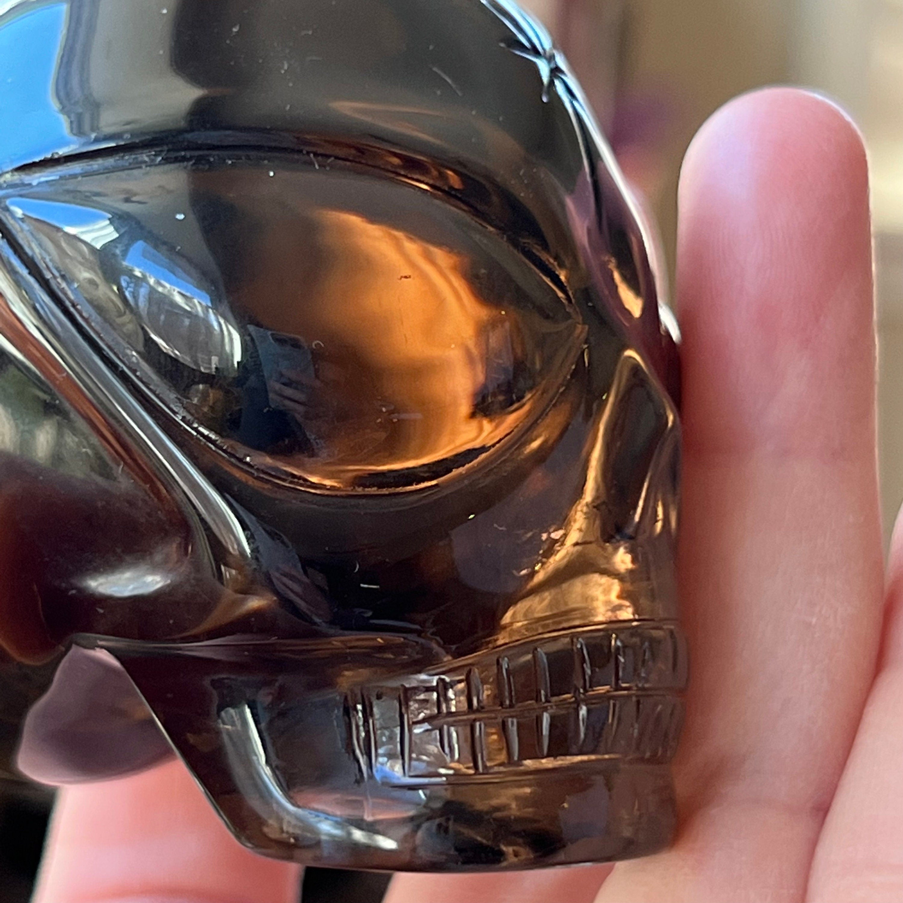 Dark Citrine Crystal Skull: Leandro De Souza Star Child