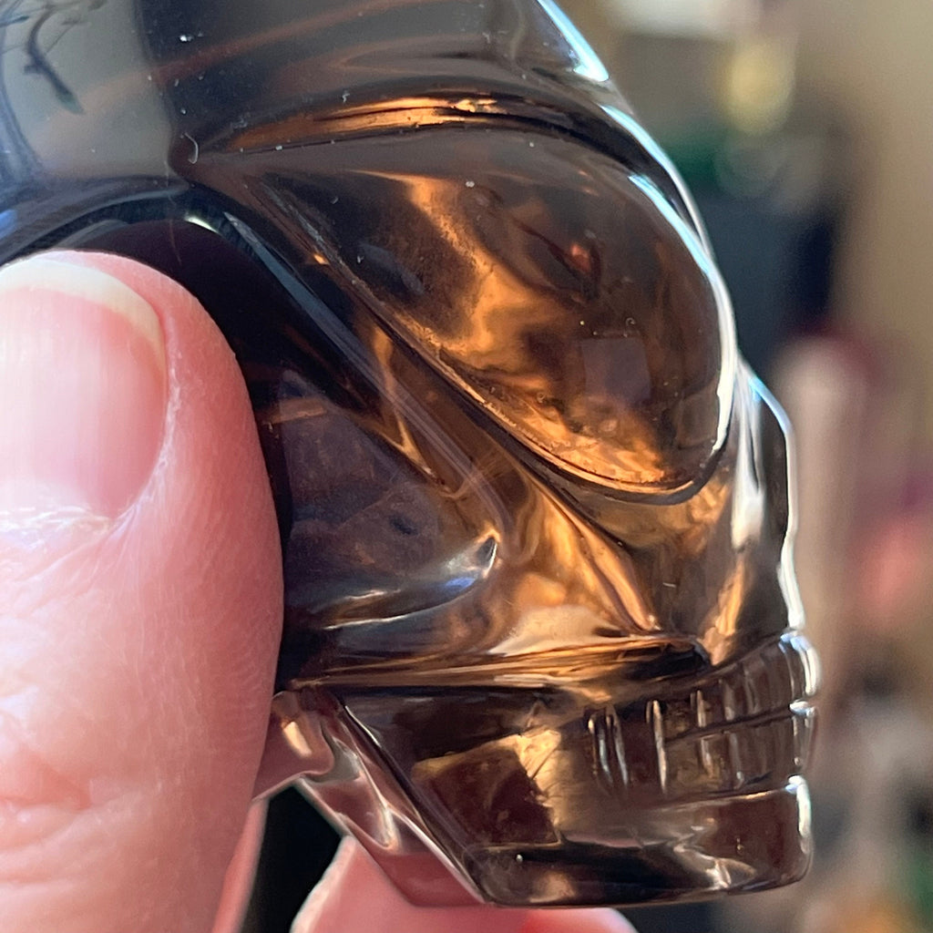 Dark Citrine Crystal Skull: Leandro De Souza Star Child