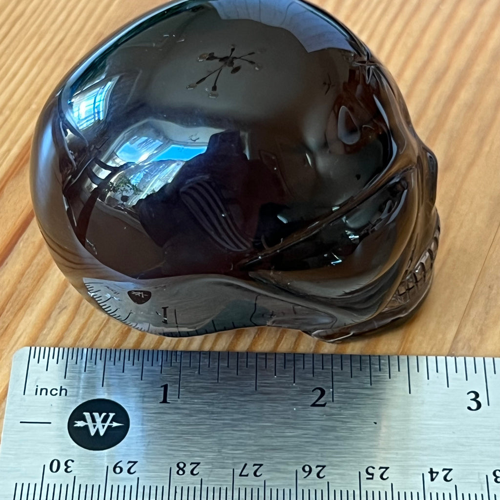 Dark Citrine Crystal Skull: Leandro De Souza Star Child