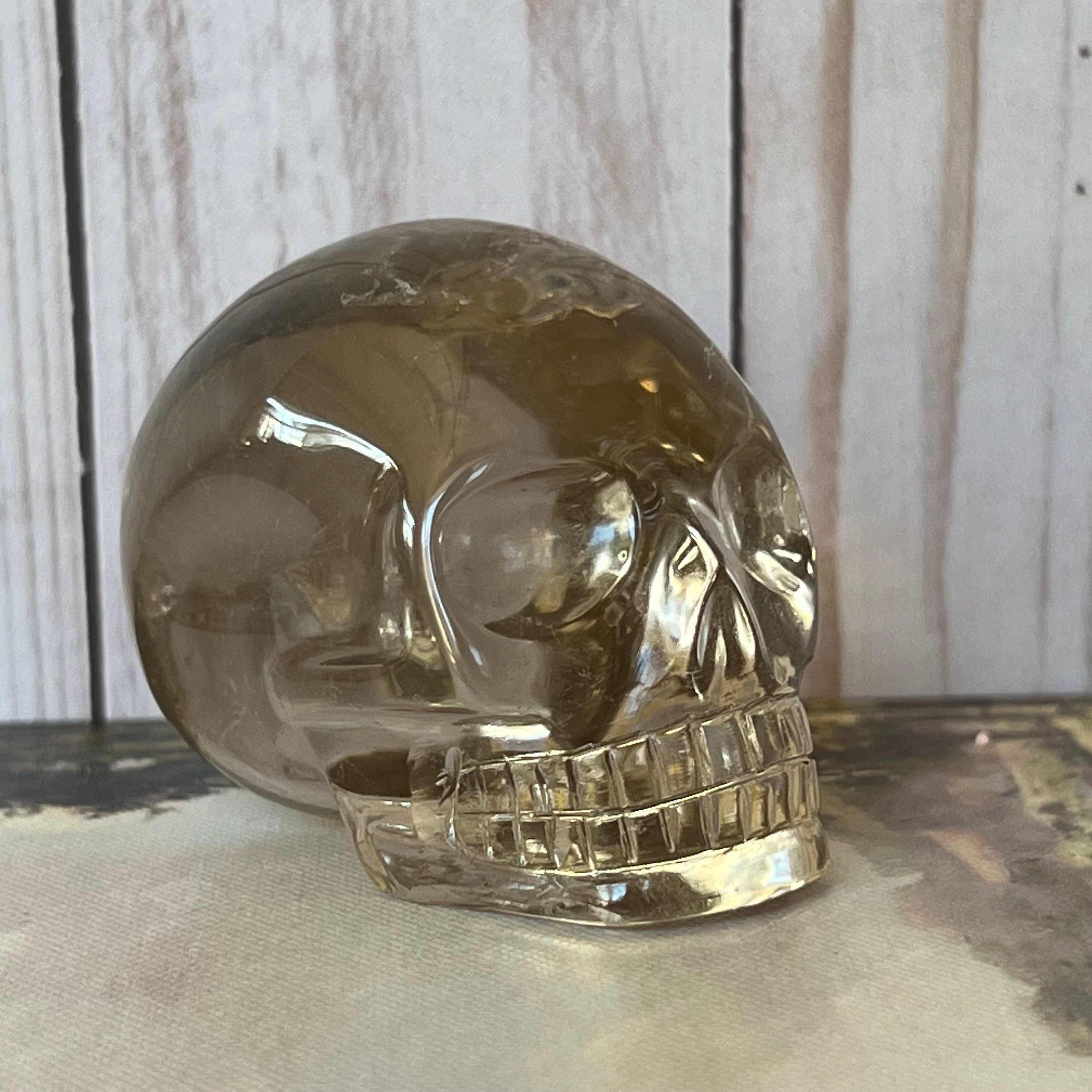 Leandro De Souza Crystal Skull: Adorable Clear Quartz, 2.5"