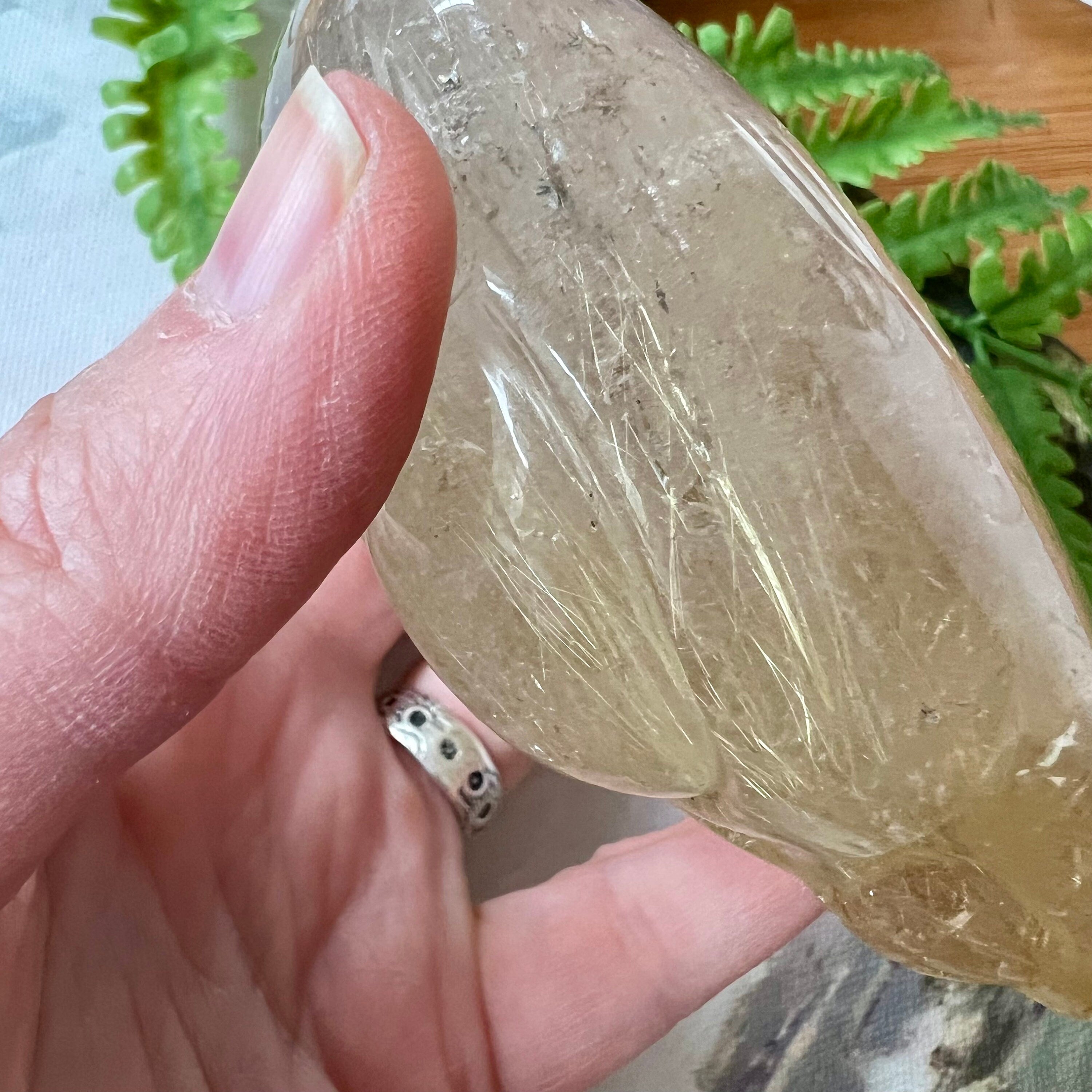 Large Rutile Citrine Crystal Skull: Leandro De Souza Carving