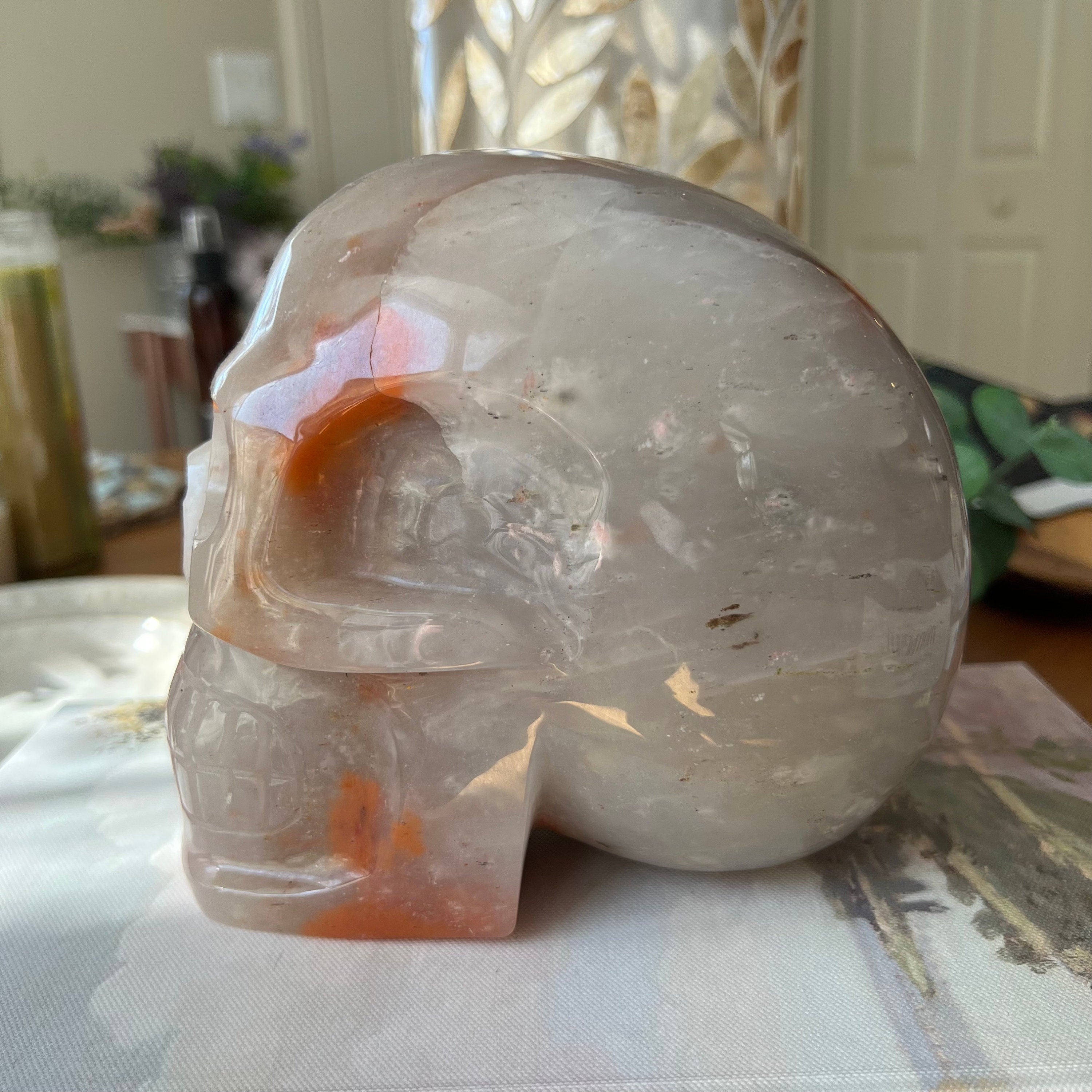 Huge Brazilian Aragonite Skull
