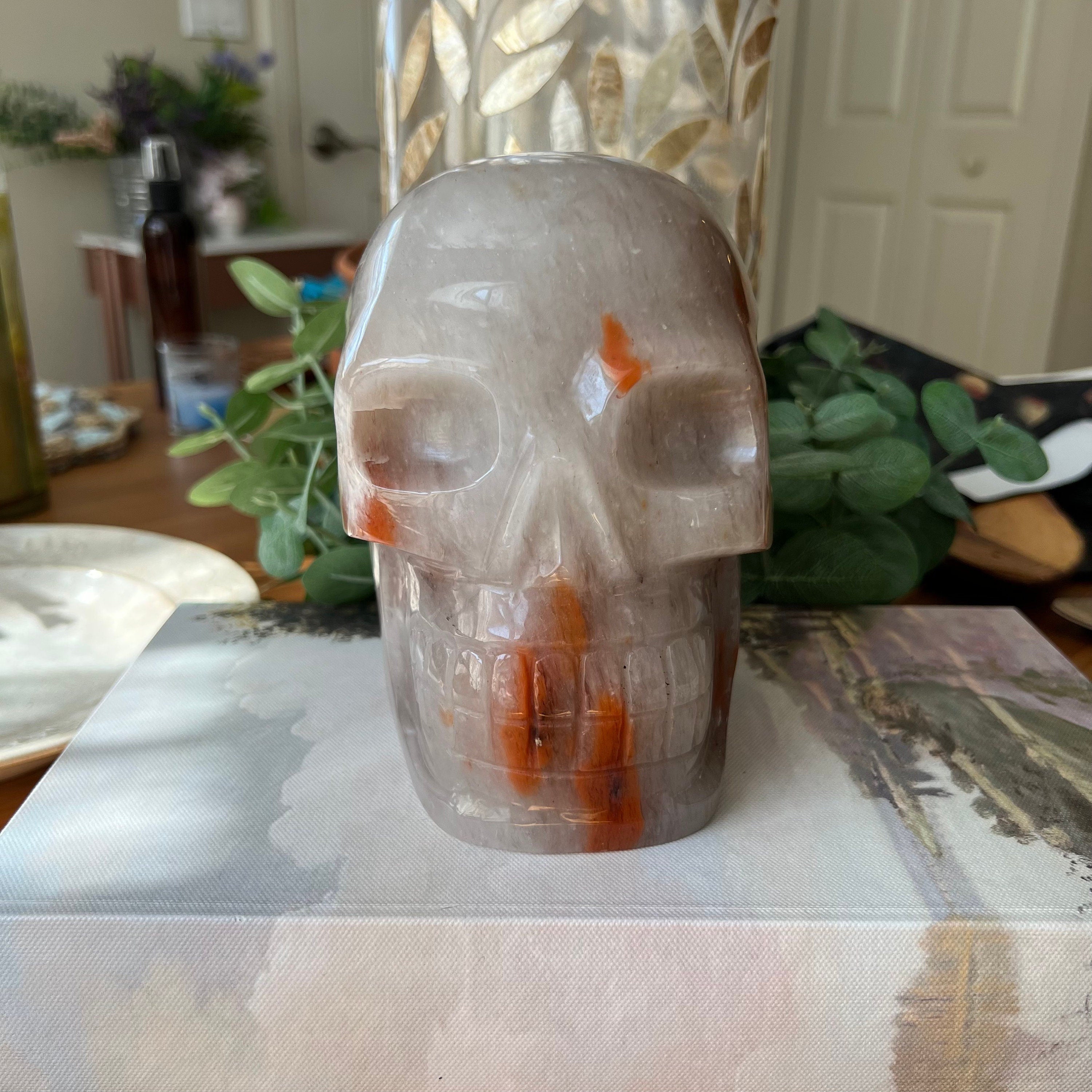 Huge Brazilian Aragonite Skull
