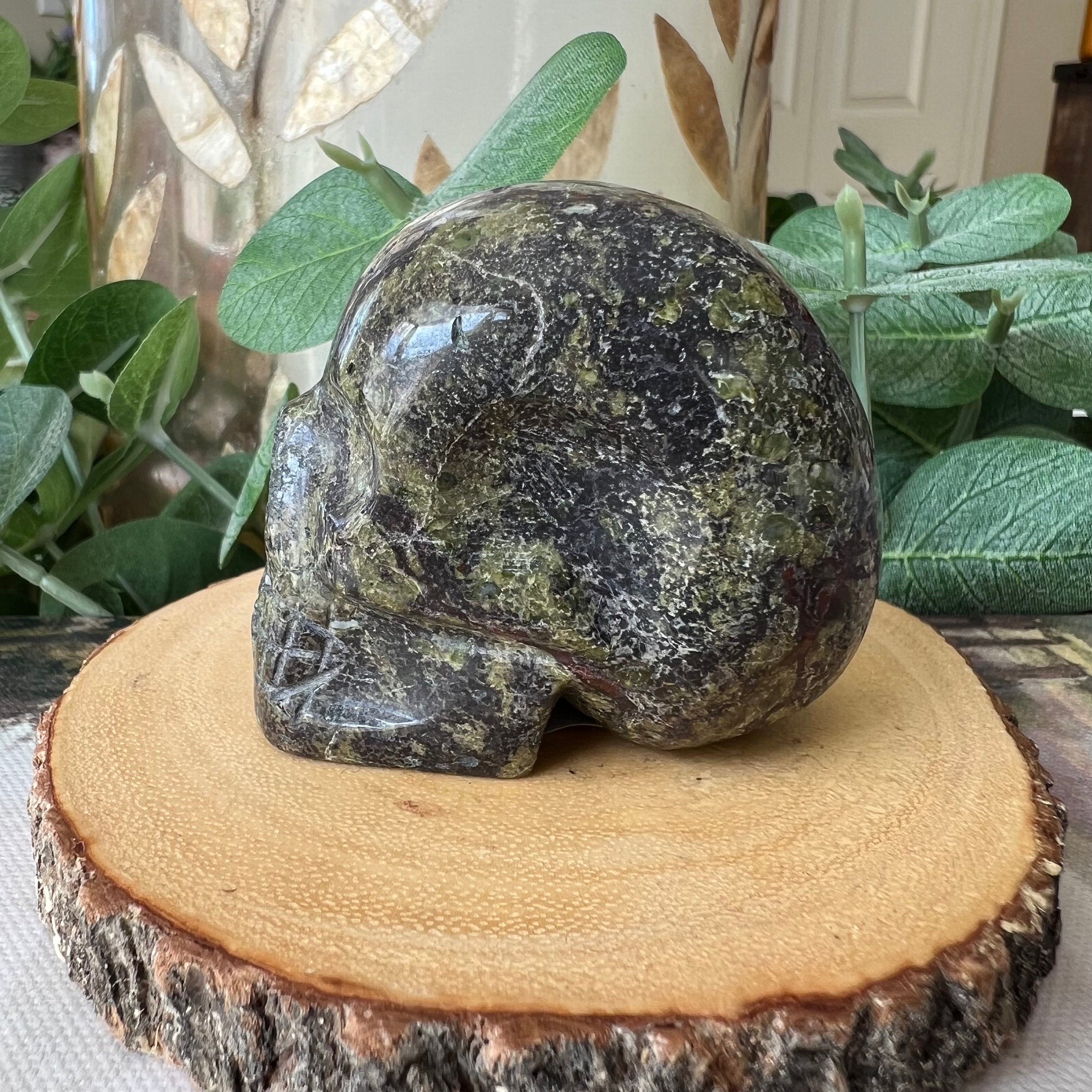Sweet Brazilian Dragon's Blood Jasper Crystal Skull