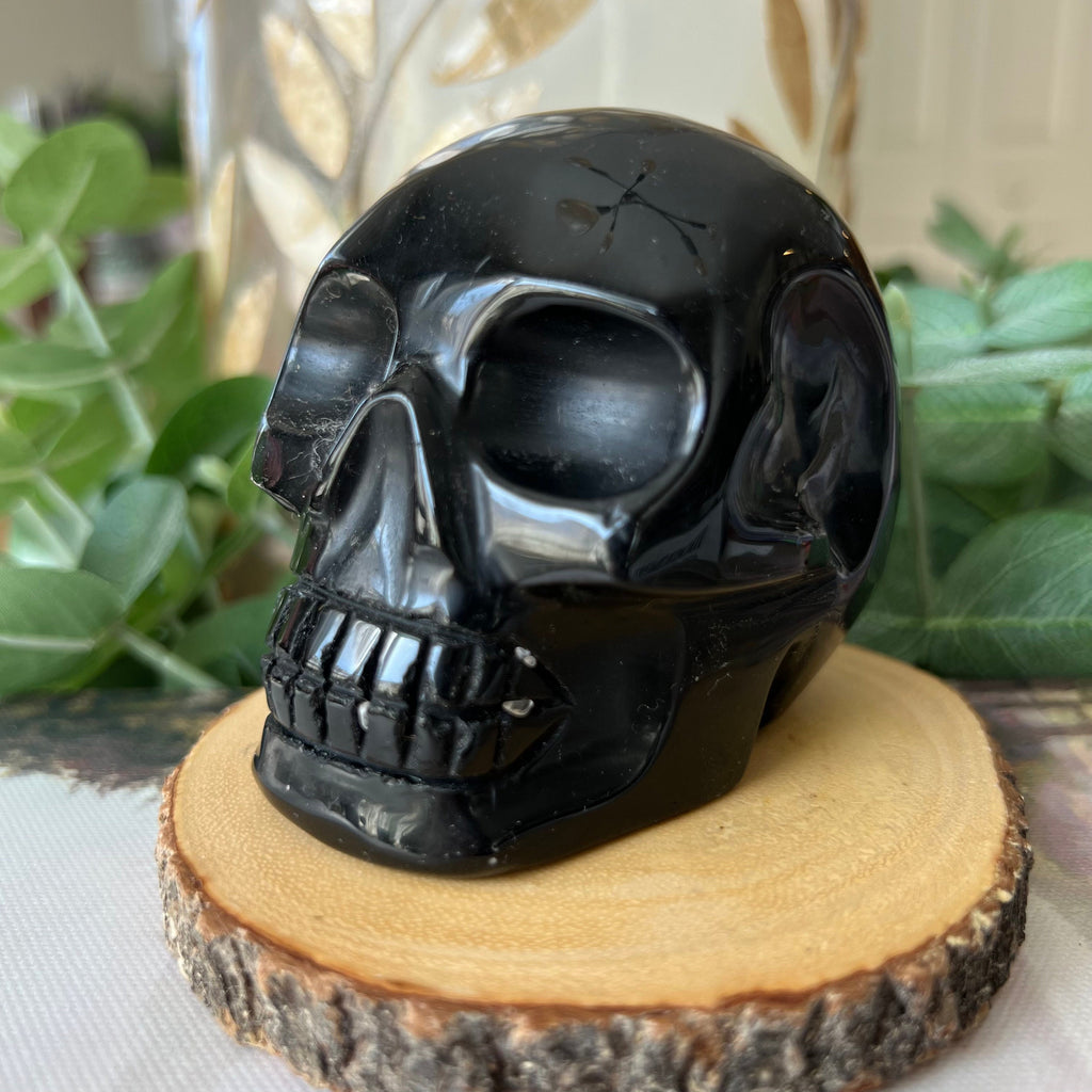 Handsome Brazilian Obsidian Crystal Skull
