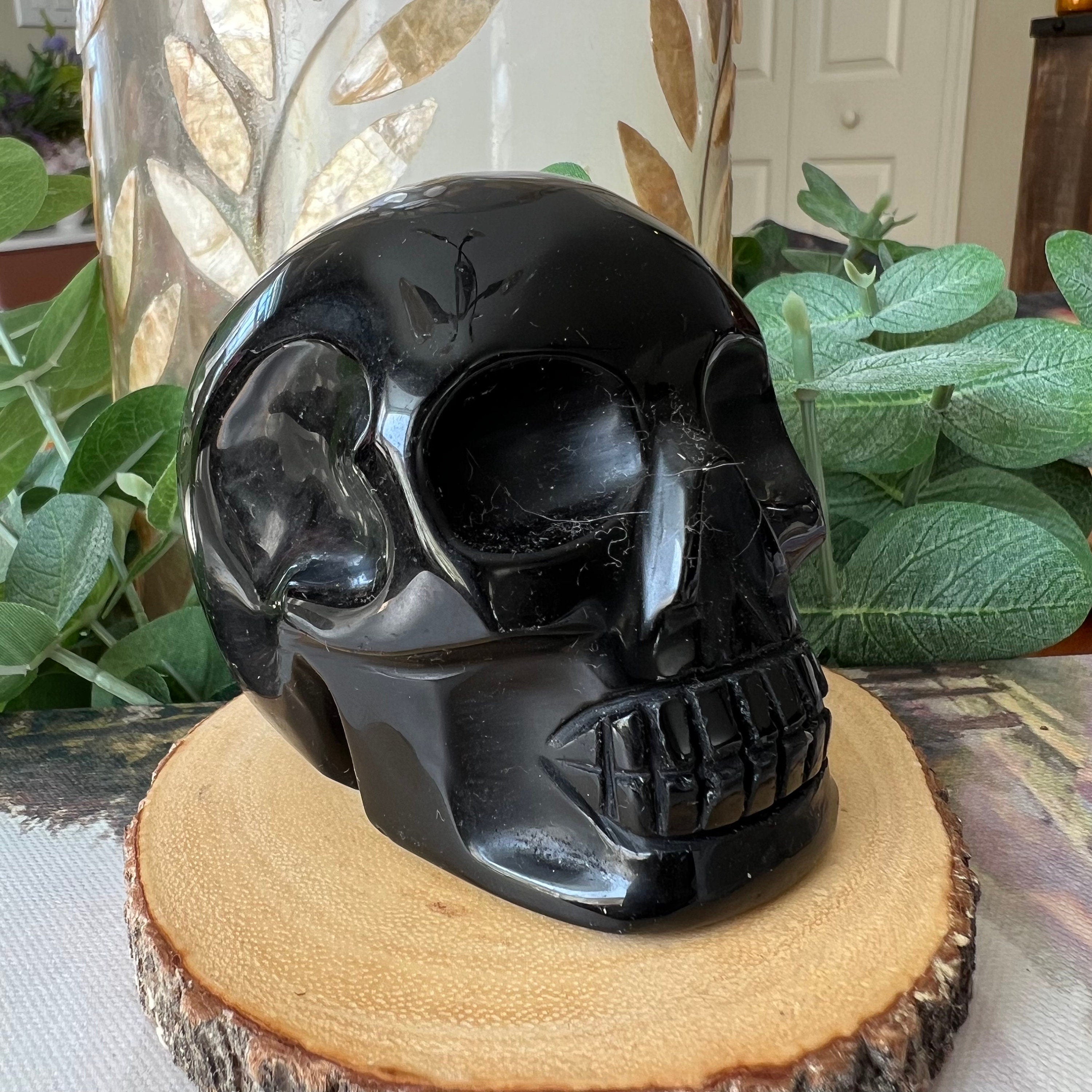 Handsome Brazilian Obsidian Crystal Skull