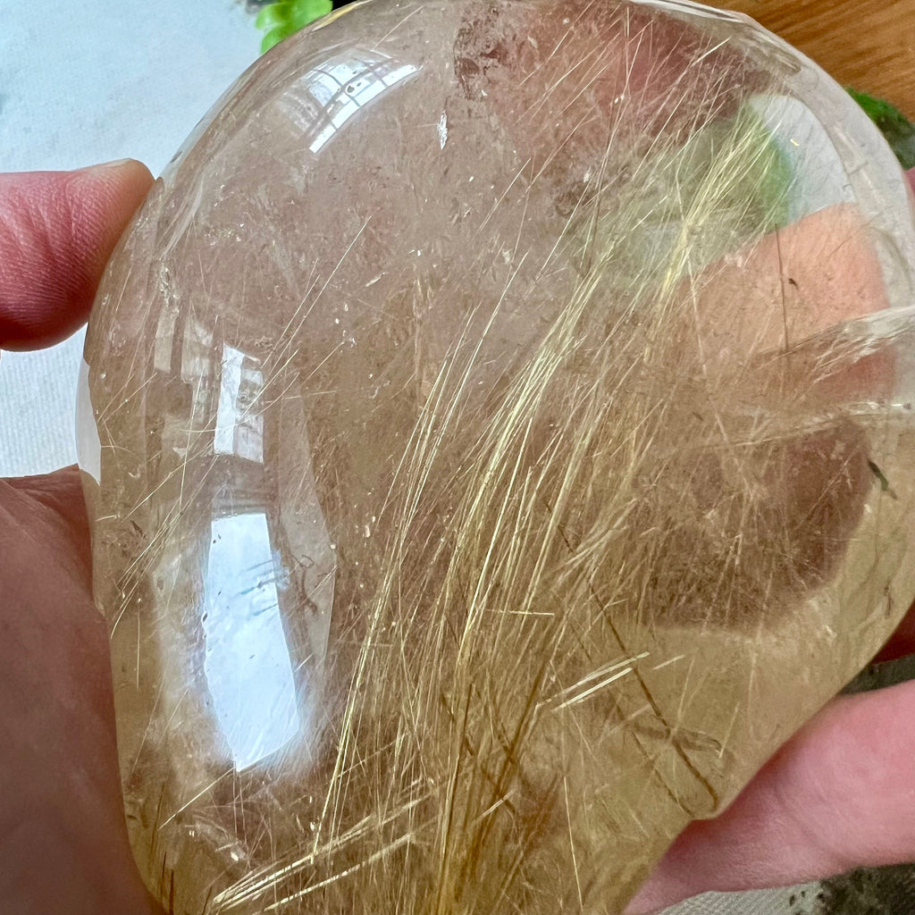 Large Rutile Citrine Crystal Skull: Leandro De Souza Carving