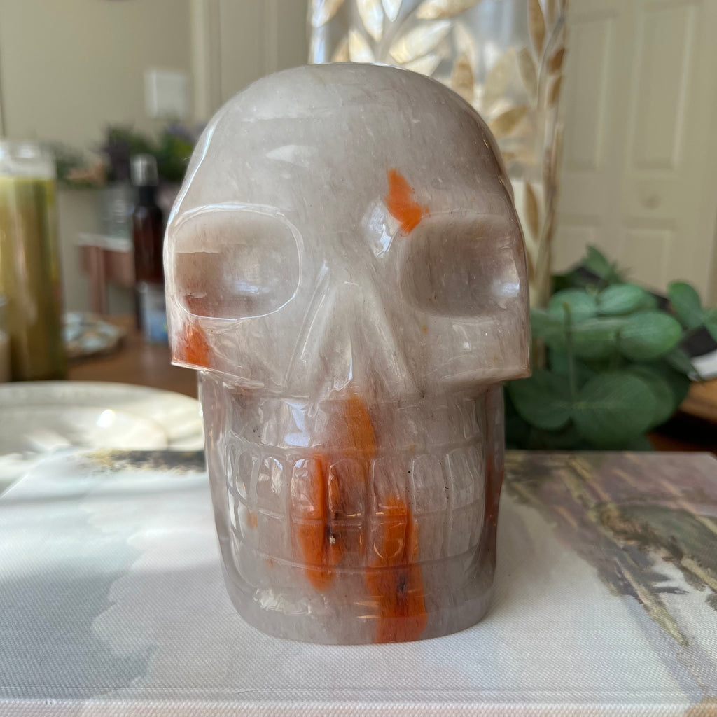 Huge Brazilian Aragonite Skull