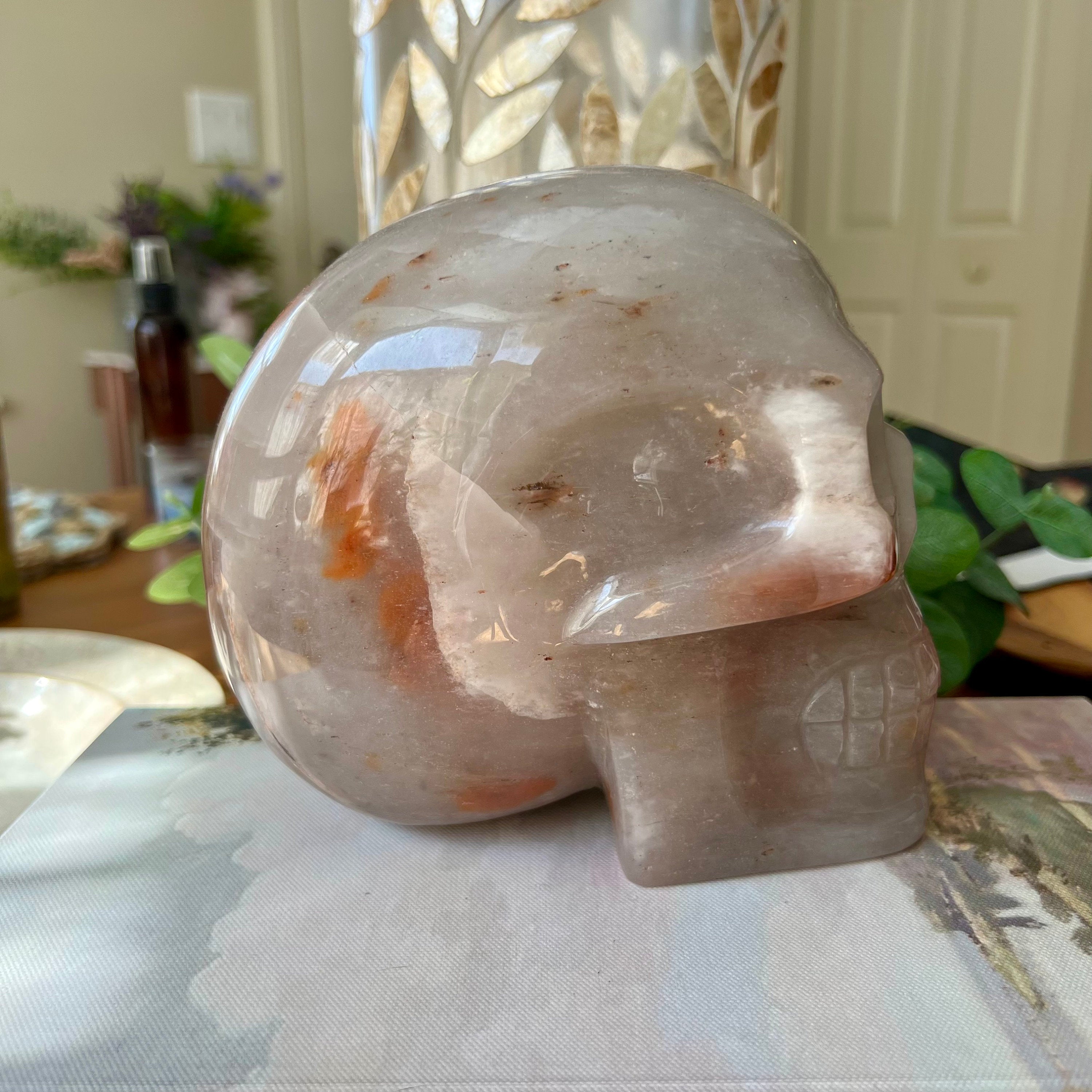 Huge Brazilian Aragonite Skull