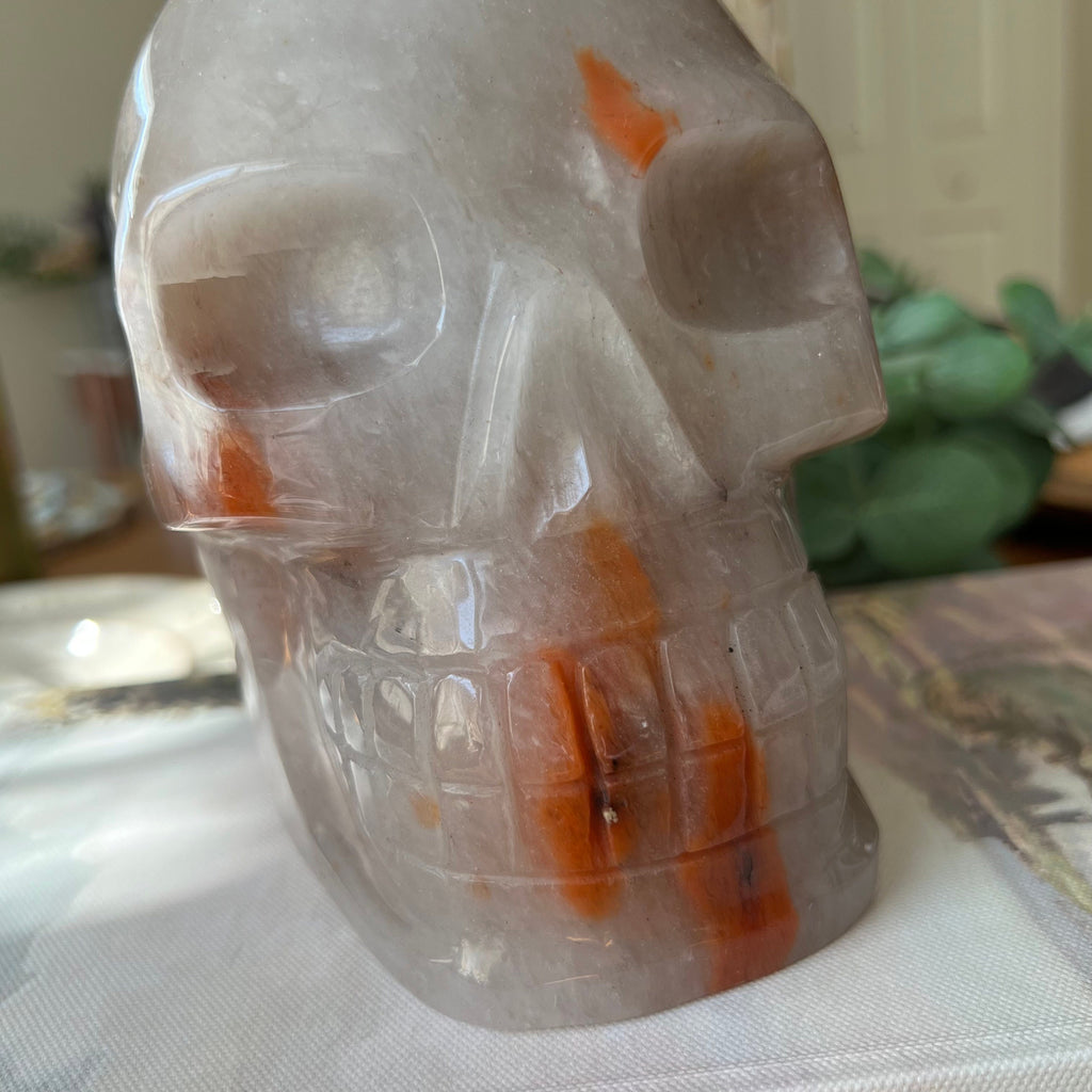 Huge Brazilian Aragonite Skull