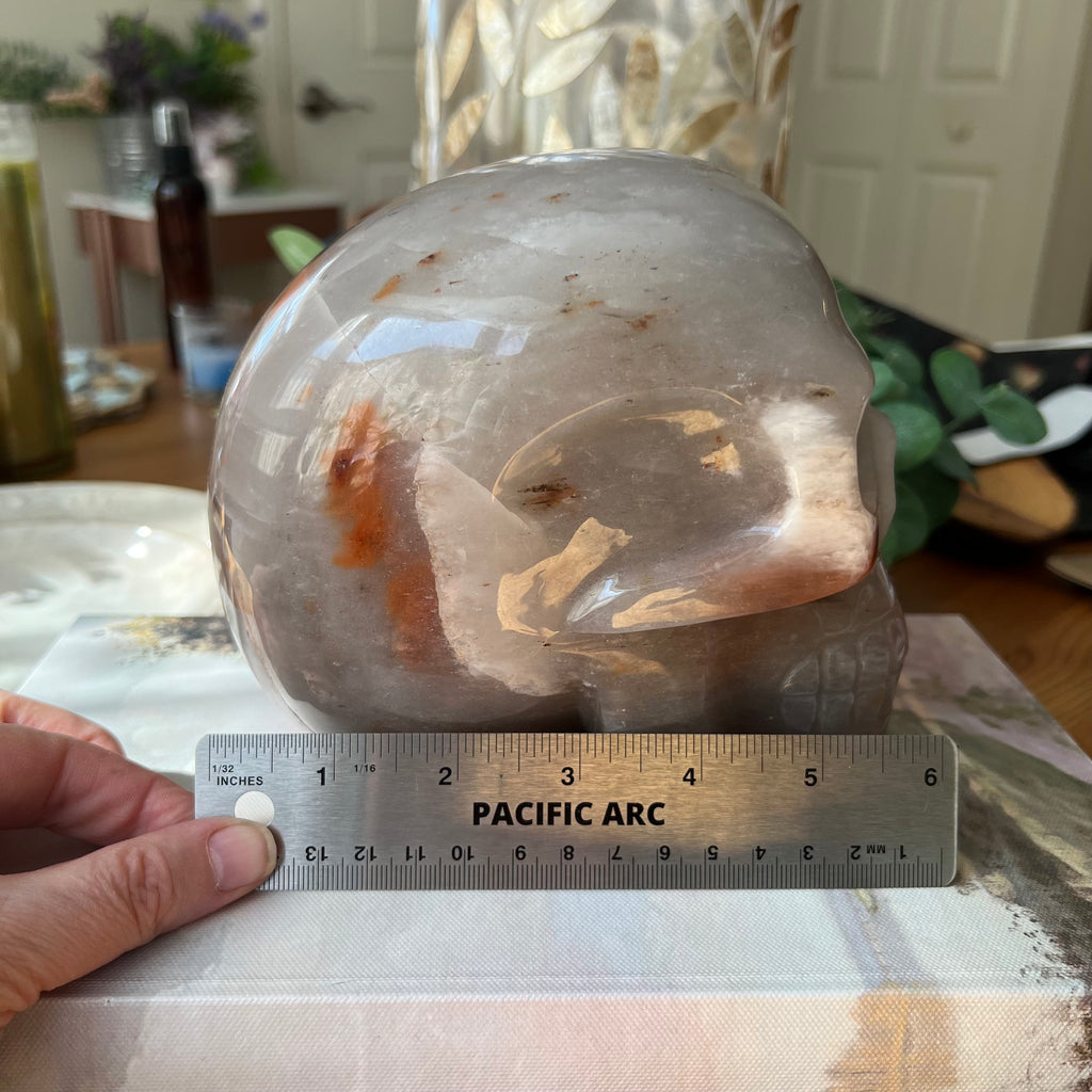 Huge Brazilian Aragonite Skull