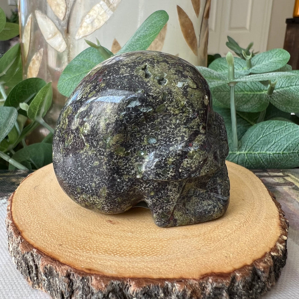 Sweet Brazilian Dragon's Blood Jasper Crystal Skull