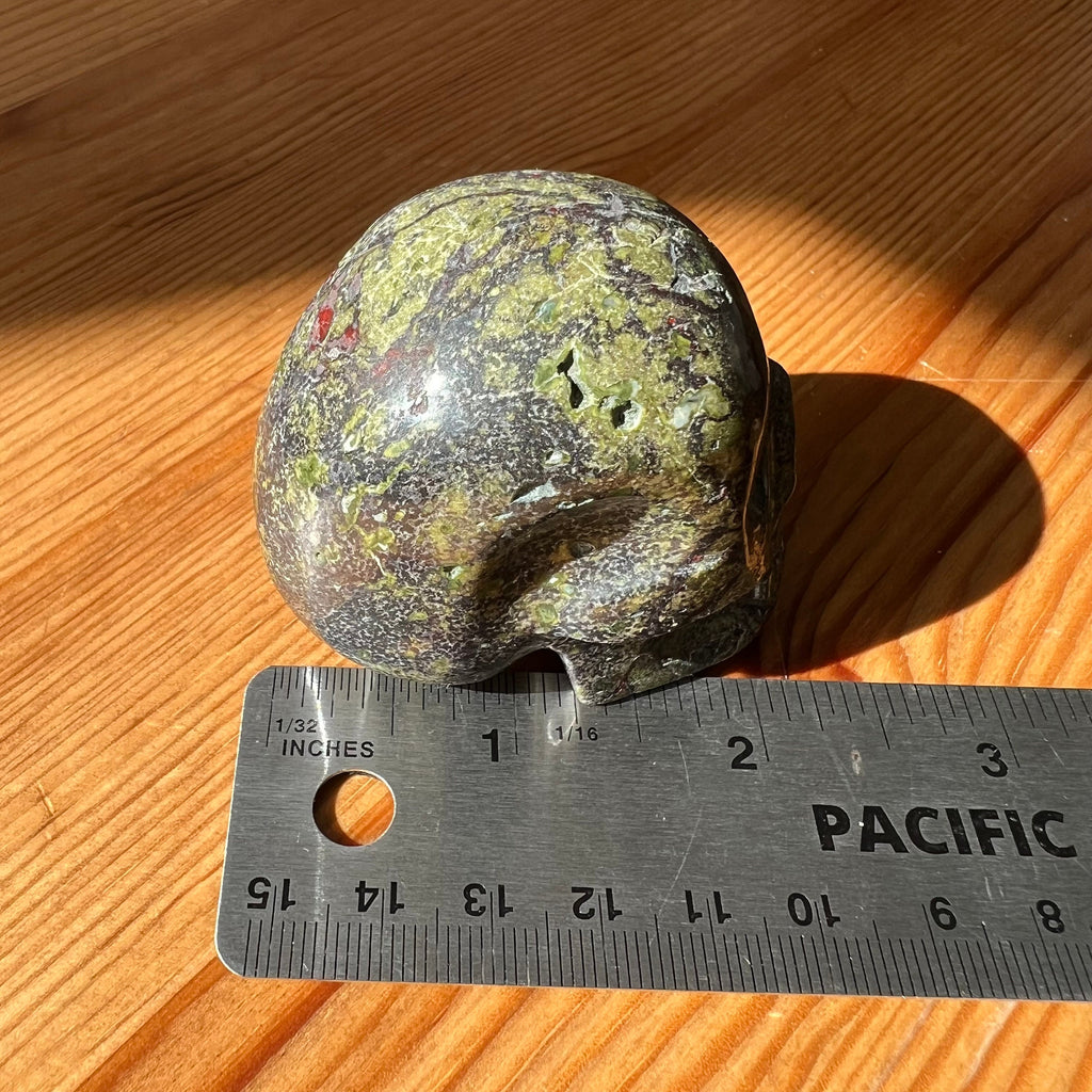 Sweet Brazilian Dragon's Blood Jasper Crystal Skull