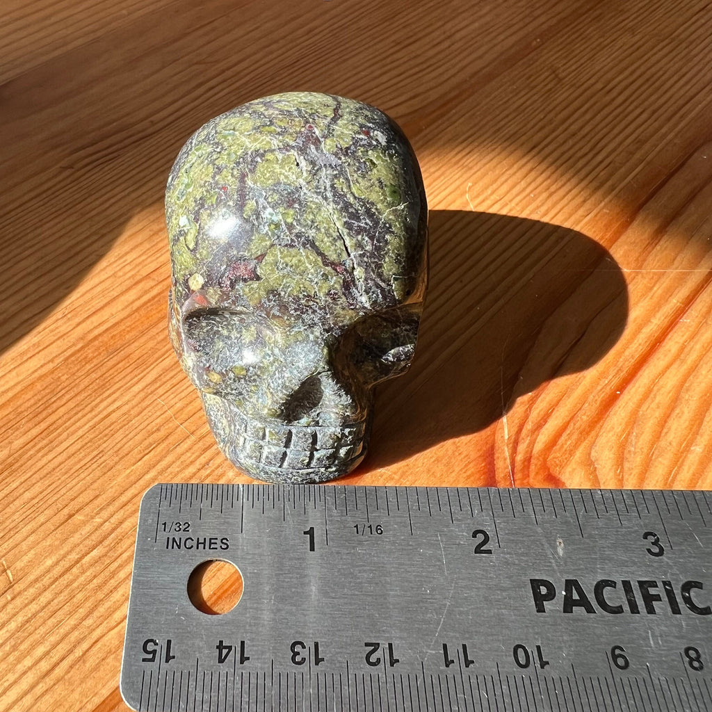 Sweet Brazilian Dragon's Blood Jasper Crystal Skull