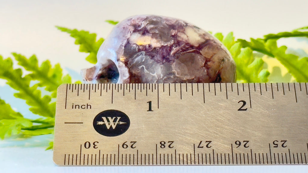 Charoite Crystal Skull, 2", Exquisitely Carved