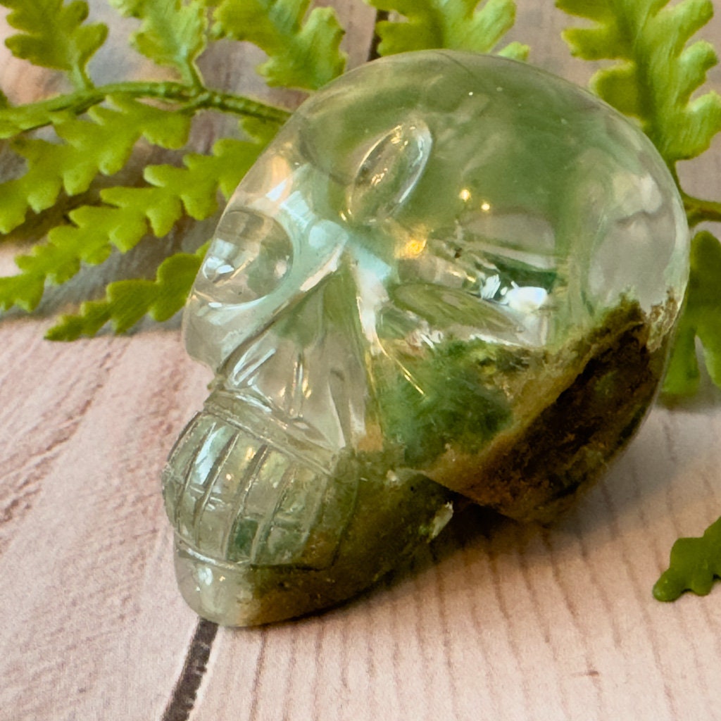 Amazing garden quartz skull carved by Igor de Souza