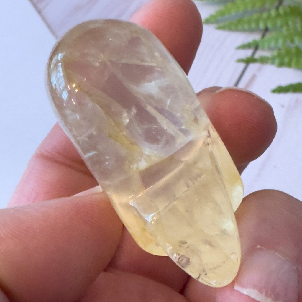 Elongated citrine skull by Igor de Souza