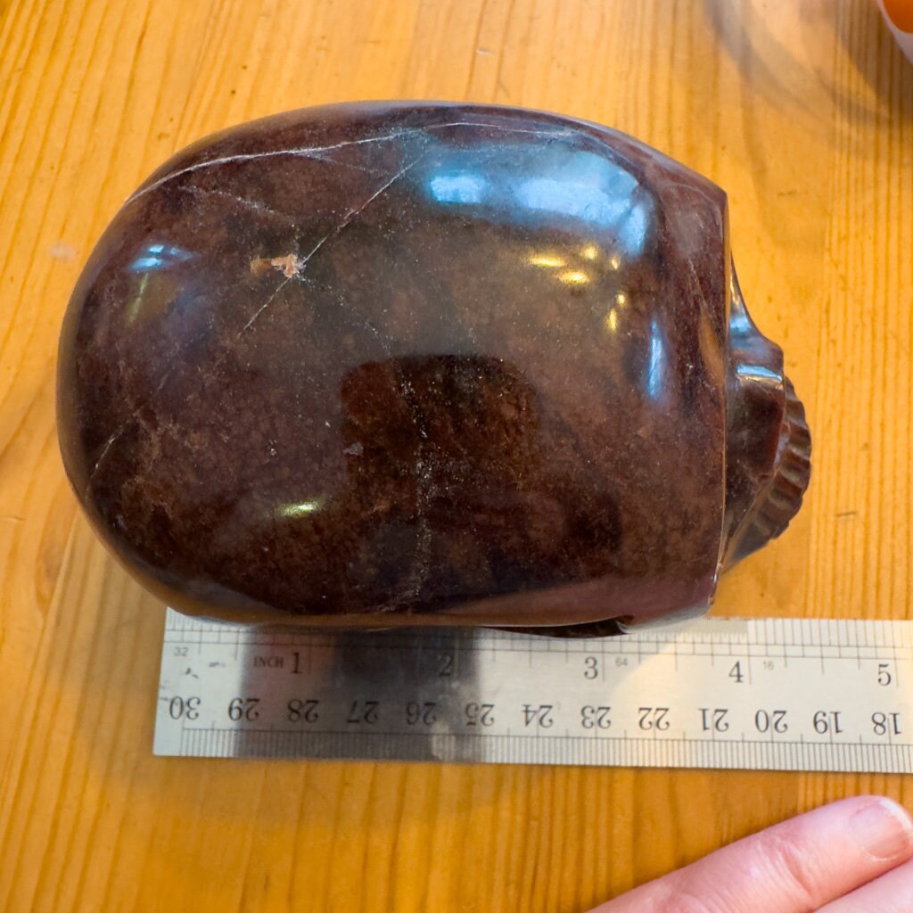 Large Garnet Skull, Beautifully Carved