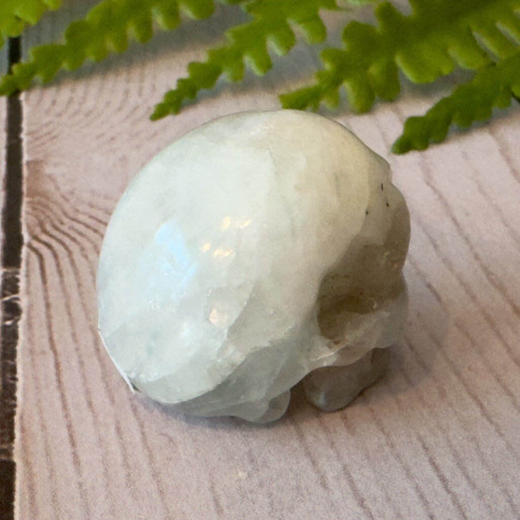 Blue Moonstone Skull lby Artifactual