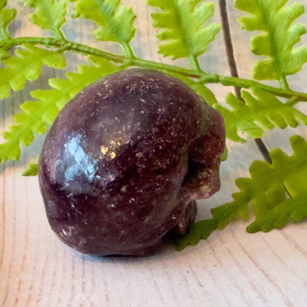 Sweet Lepidolite Crystal Skull by Artifactual