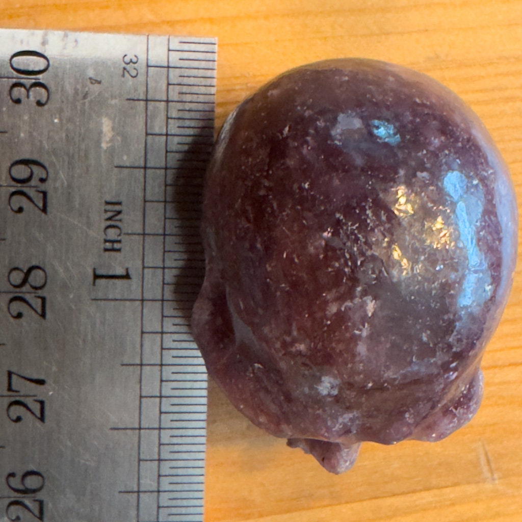Sweet Lepidolite Crystal Skull by Artifactual