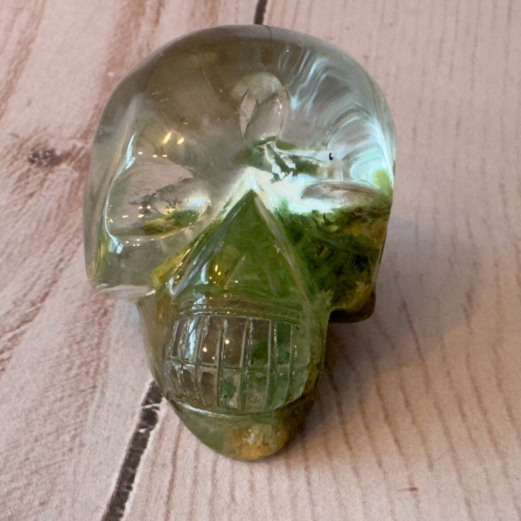 Amazing garden quartz skull carved by Igor de Souza