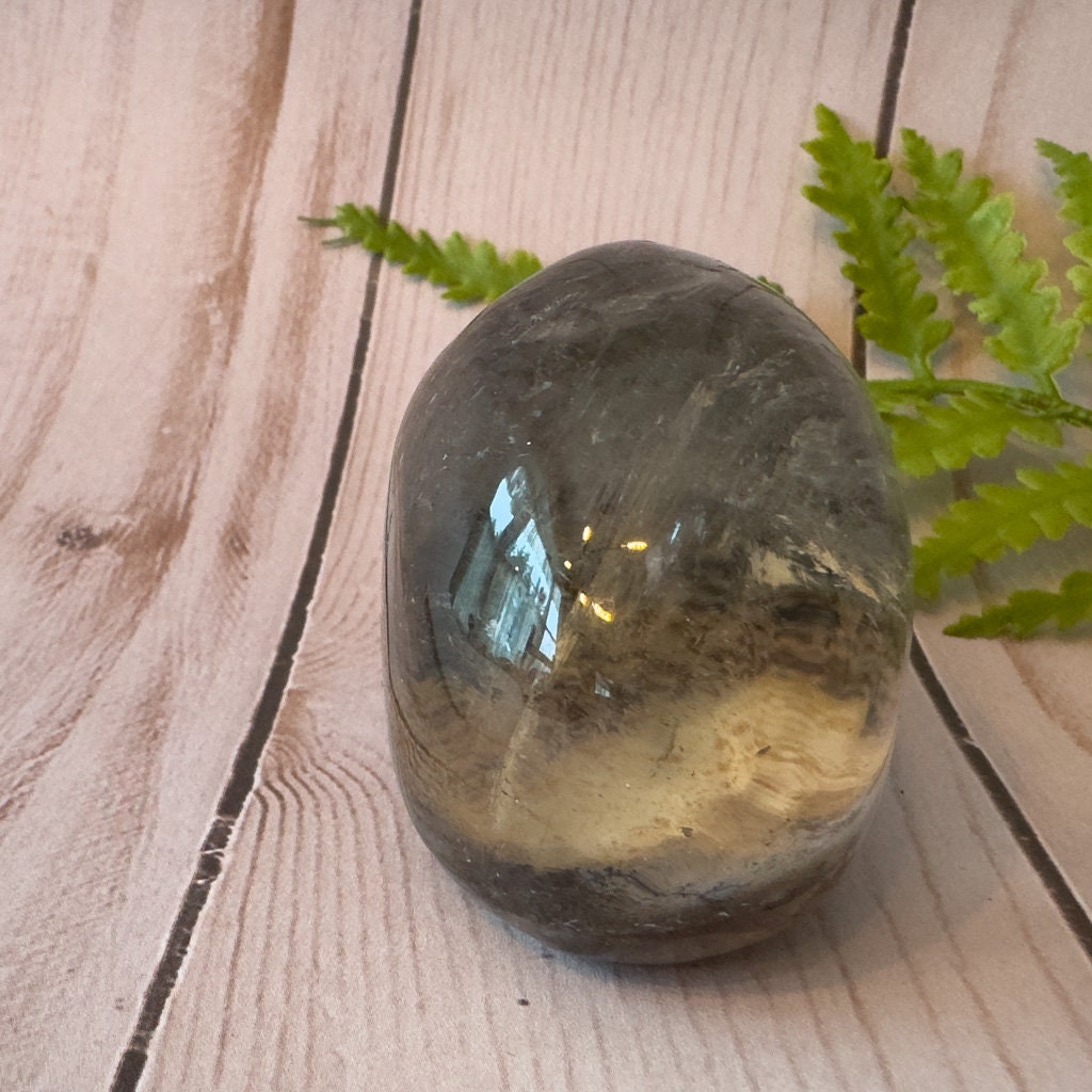 Gorgeous lodolite quartz skull carved by Igor de Souza